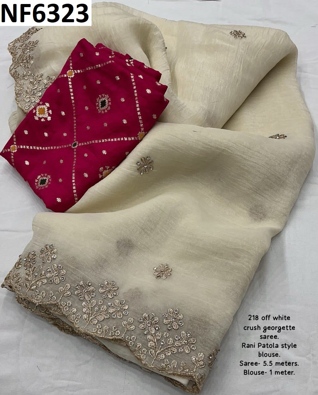 Nf6323 Vmk. Stone Work Sarees