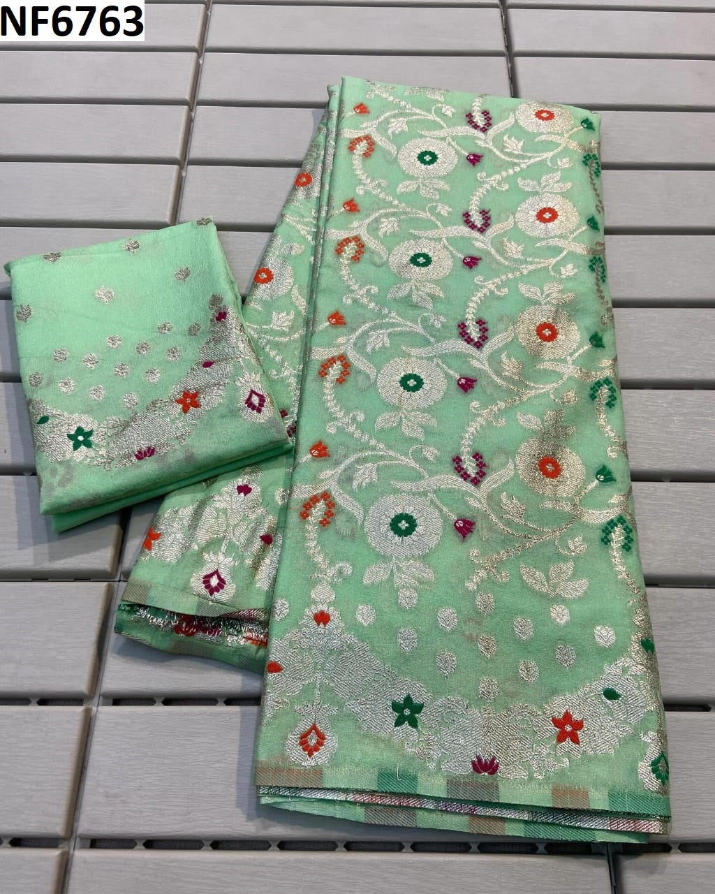 Nf6763 Vmk. Georgette Sarees