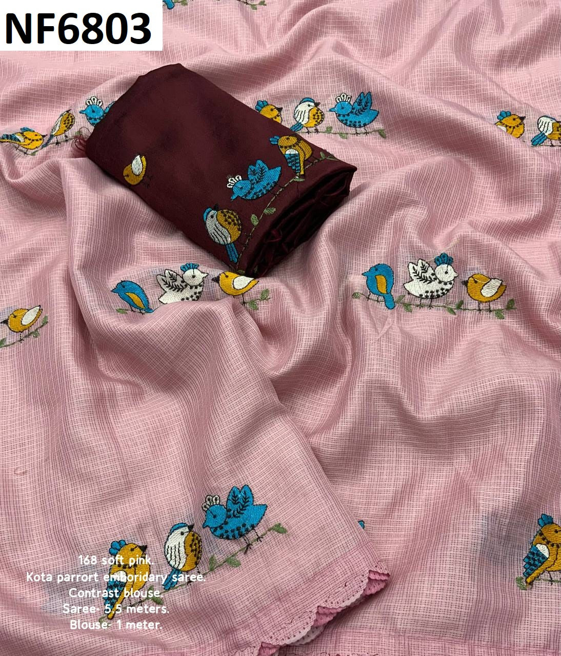 Nf6803 Vmk. Embroidery Work Sarees