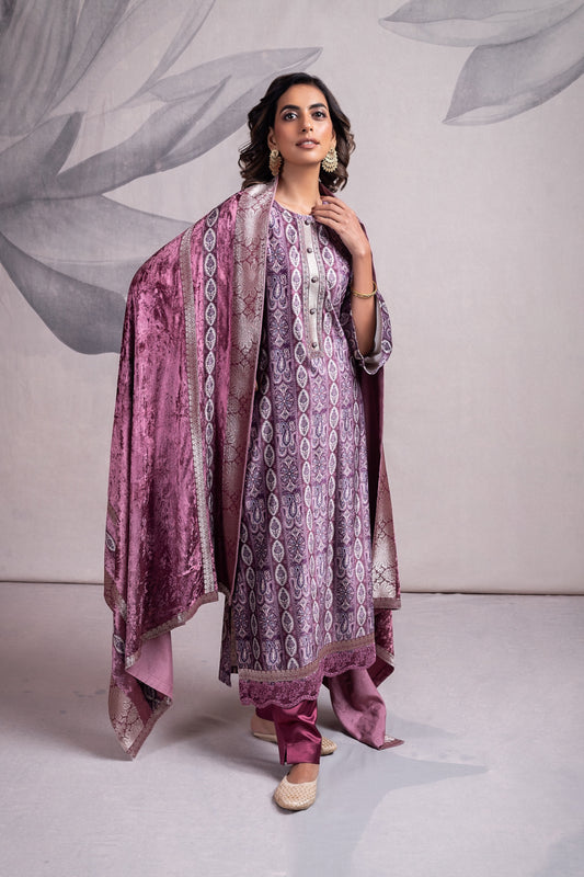 Nilan Naariti Handwork Velvet Suits