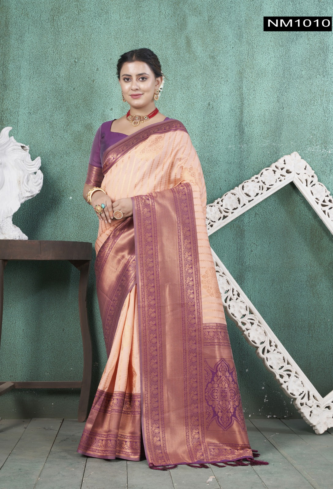Nm-1010 Neelam 3 Of Silk Sarees