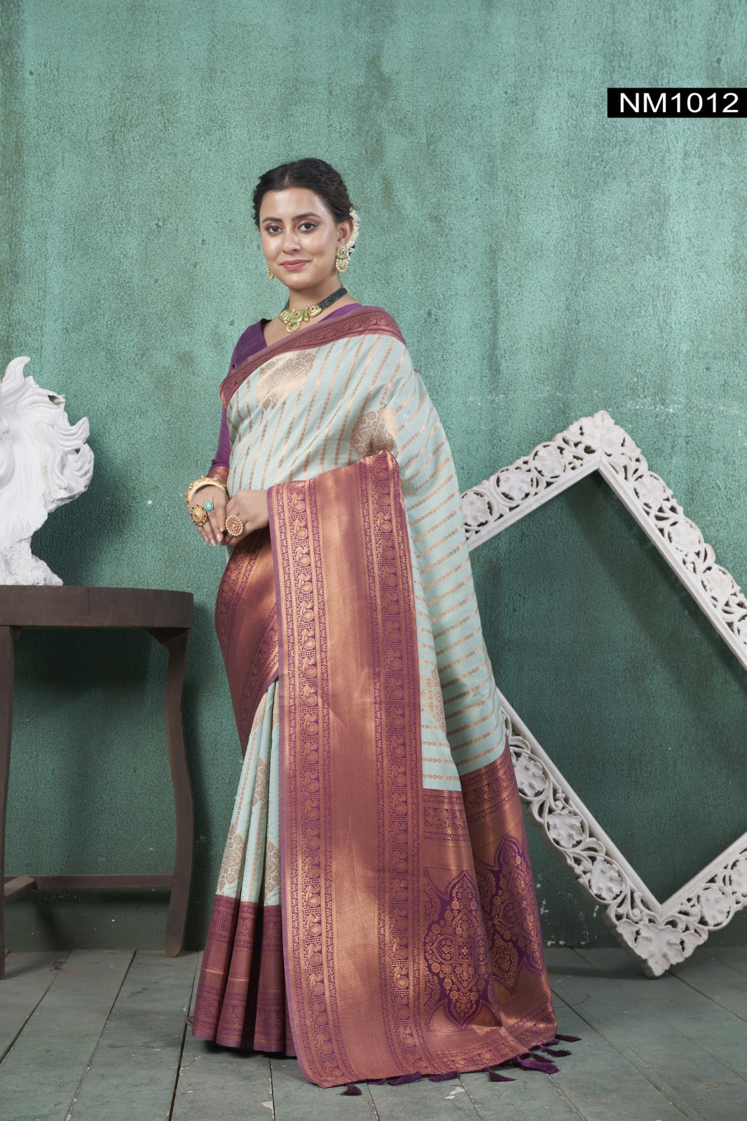 Nm-1012 Neelam 3 Of Silk Sarees