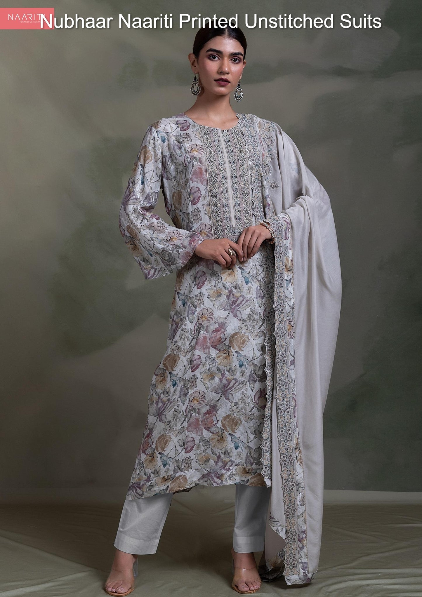 Nubhaar Naariti Printed Unstitched Suits