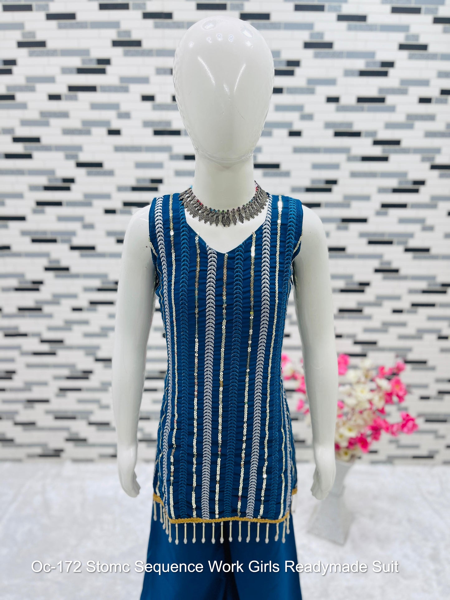 Oc-172 Stomc Sequence Work Girls Readymade Suit