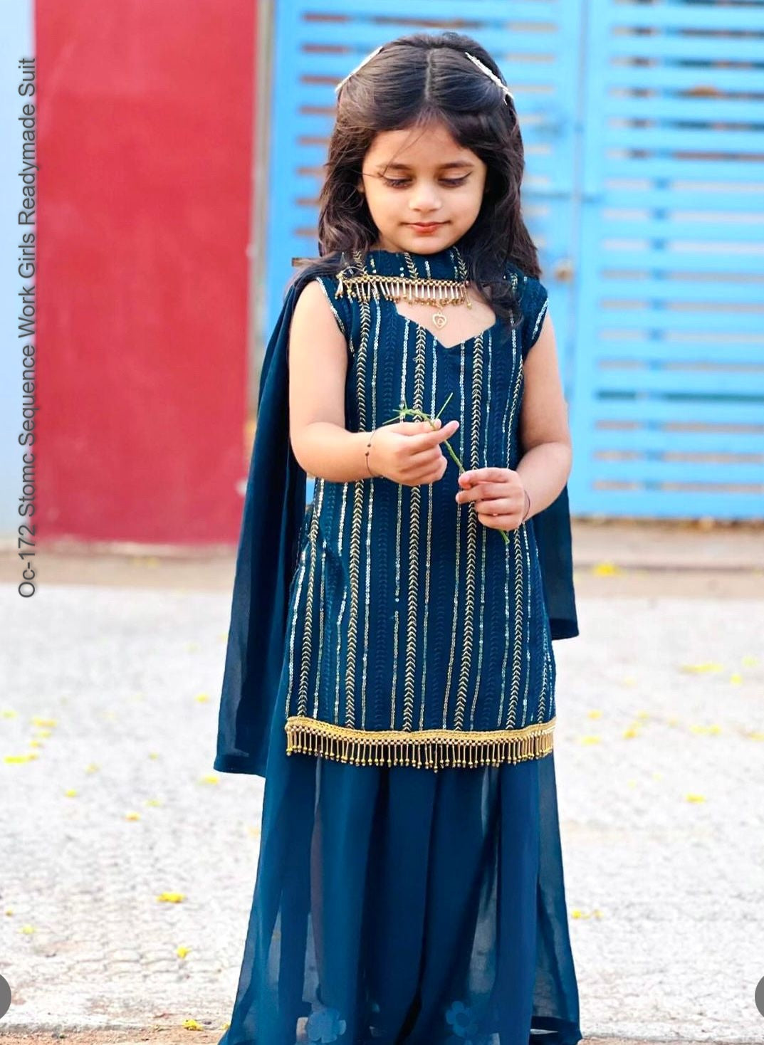 Oc-172 Stomc Sequence Work Girls Readymade Suit