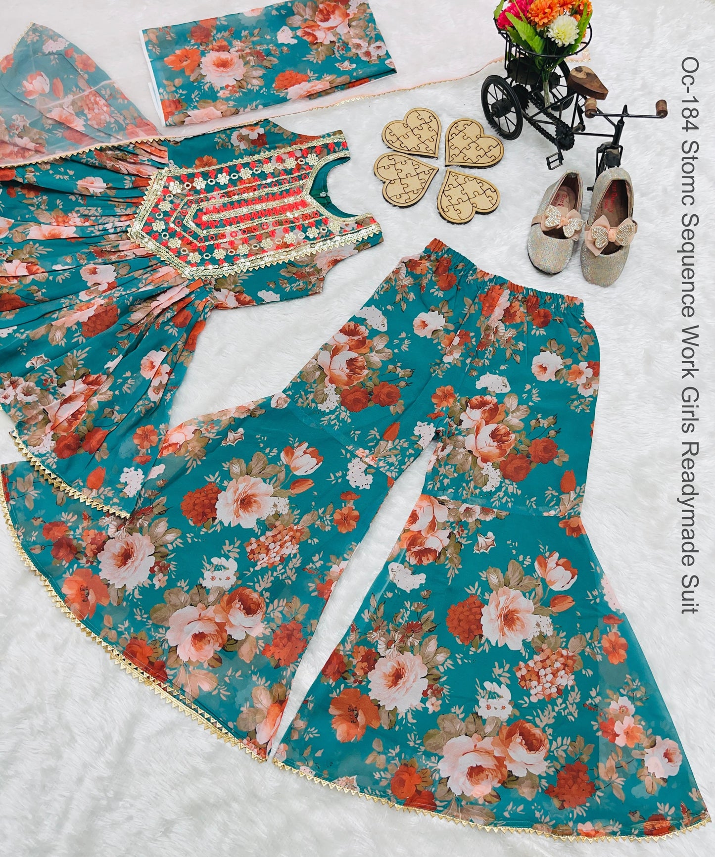 Oc-184 Stomc Sequence Work Girls Readymade Suit