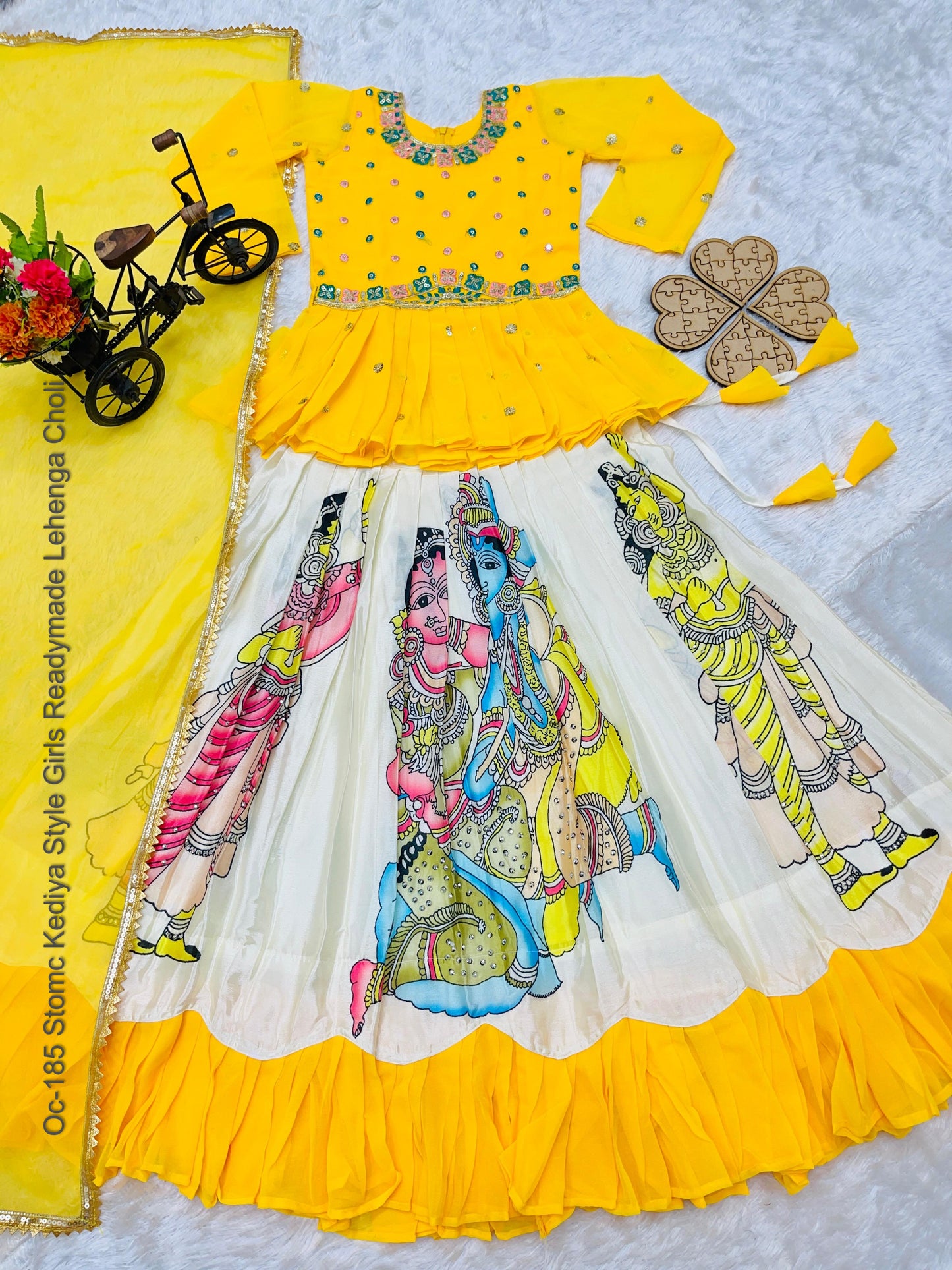 Oc-185 Stomc Kediya Style Girls Readymade Lehenga Choli