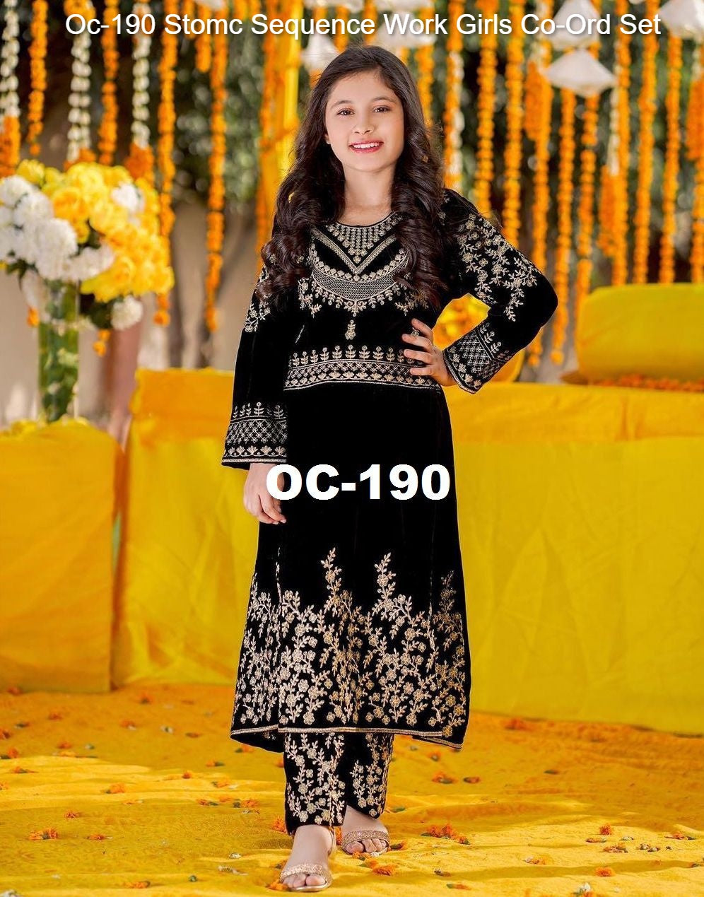 Oc-190 Stomc Sequence Work Girls Co-Ord Set