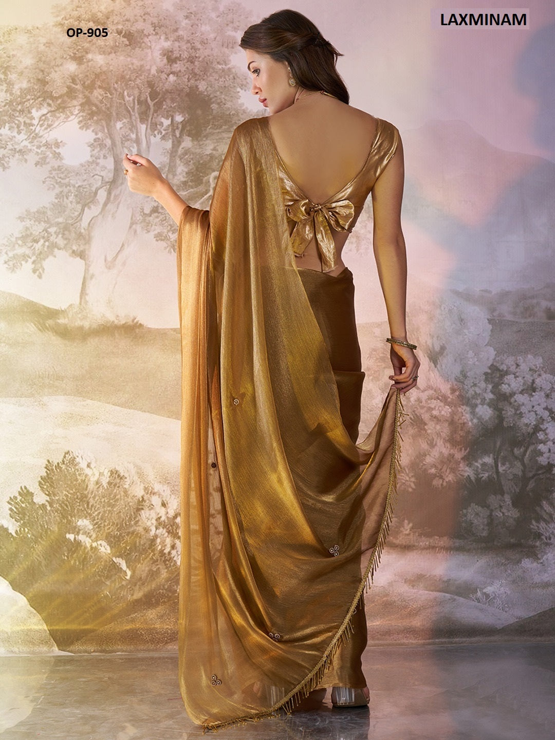 Op-905 Laxminam Organza Sarees