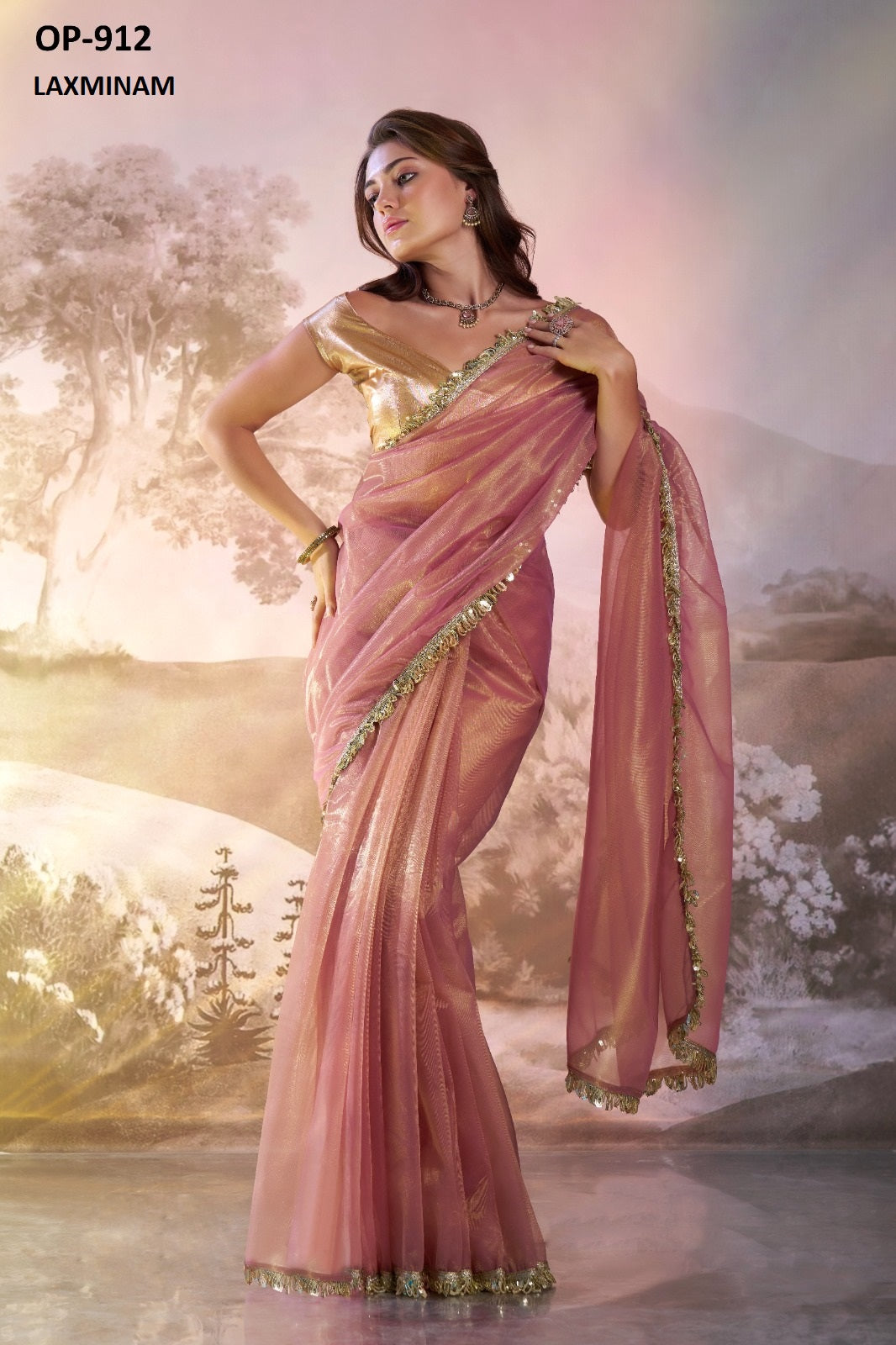 Op-912 Laxminam Net Sarees