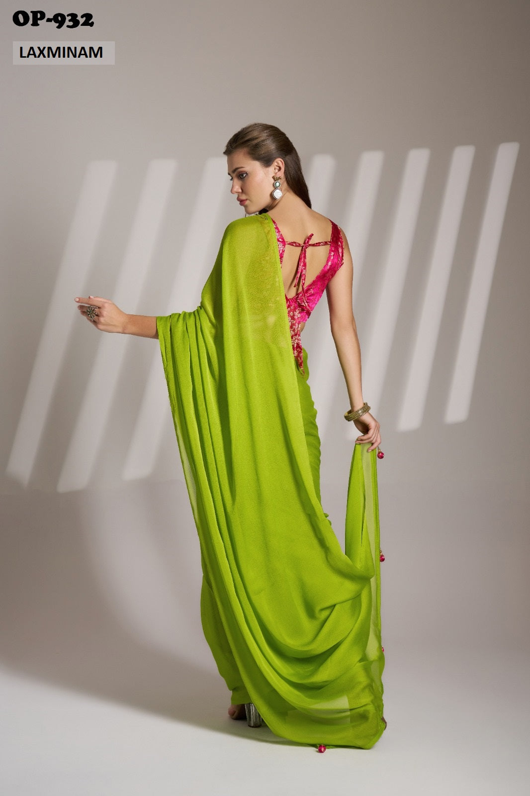 Op-932 Laxminam Chiffon Sarees