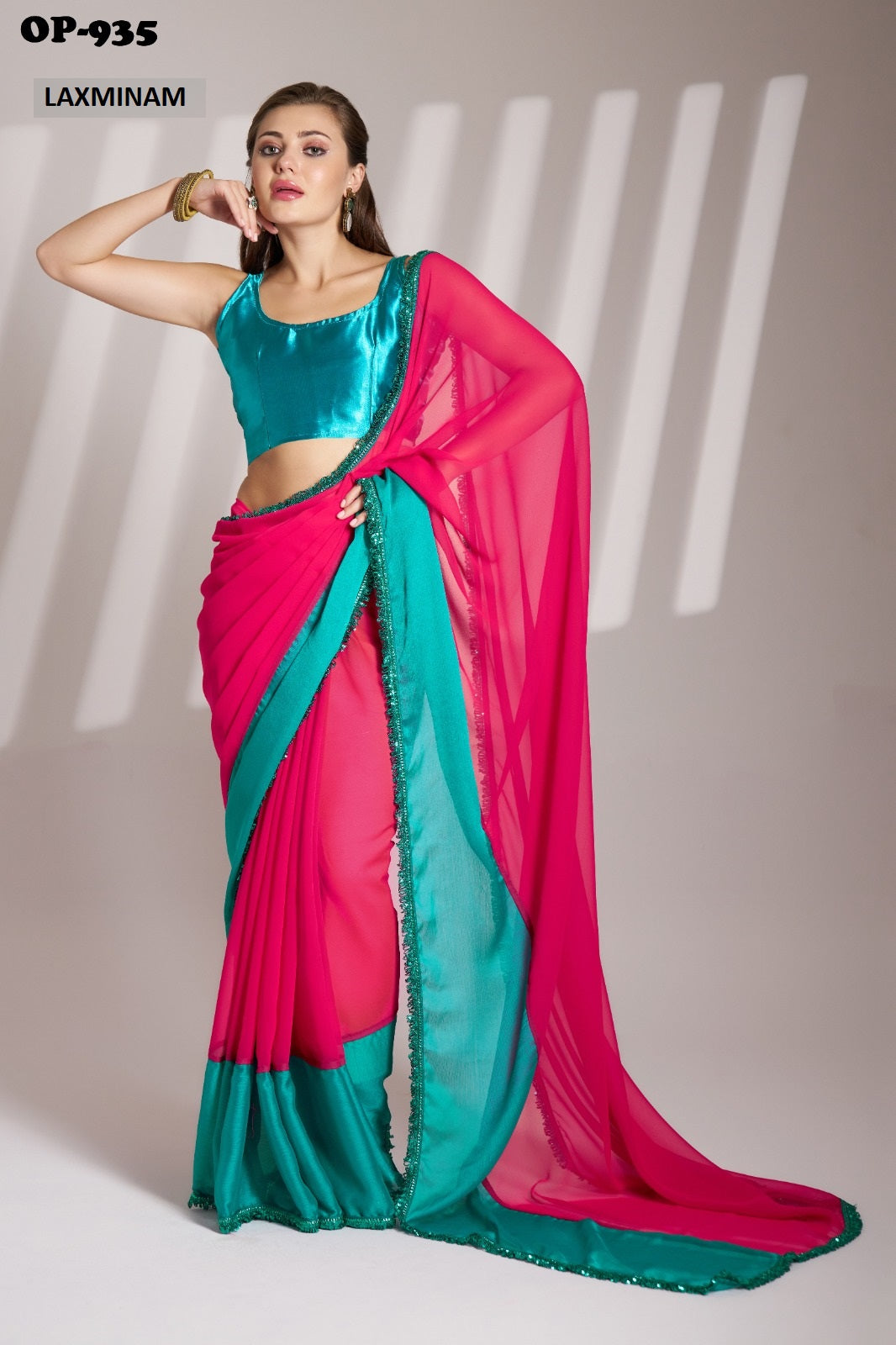 Op-935 Laxminam Chiffon Sarees