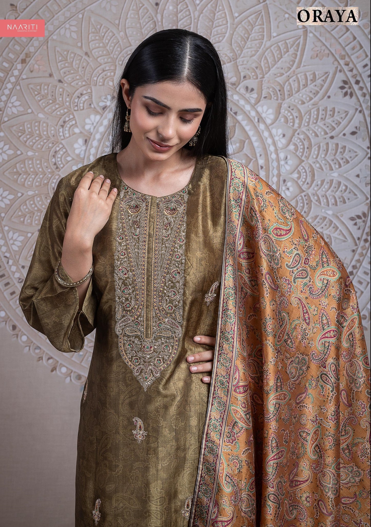 Oraya Naariti Silk Unstitched Suits