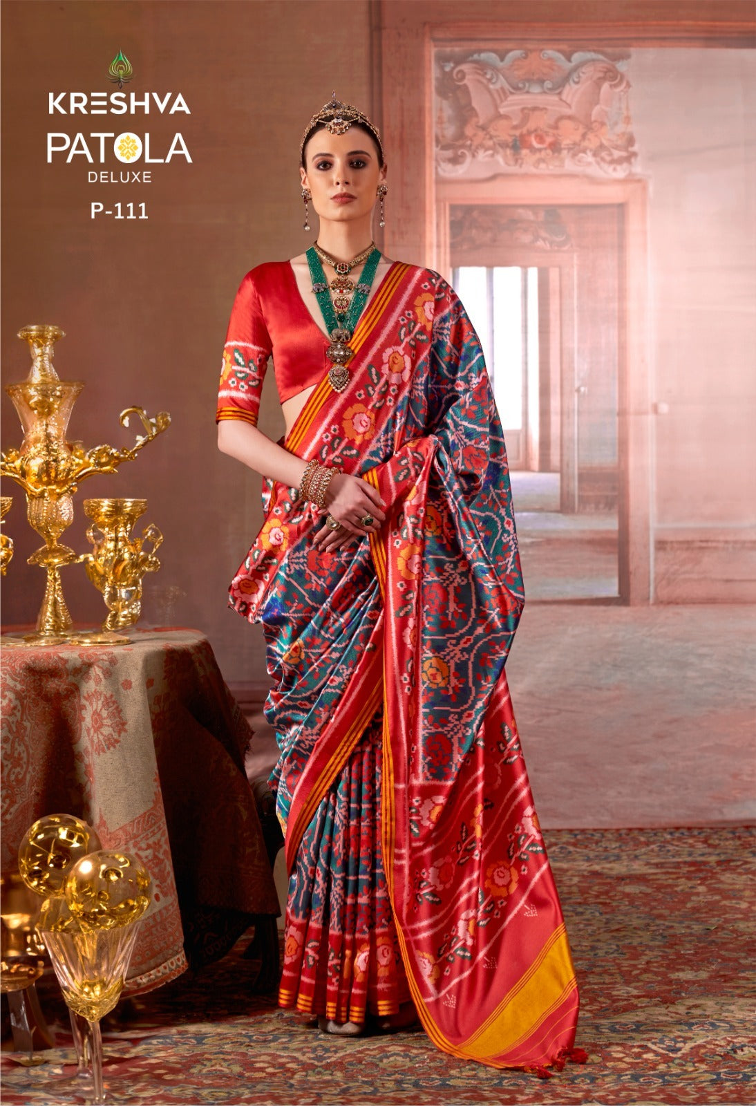 P-111 Patola Deluxe Kreshva Pv Silk Sarees