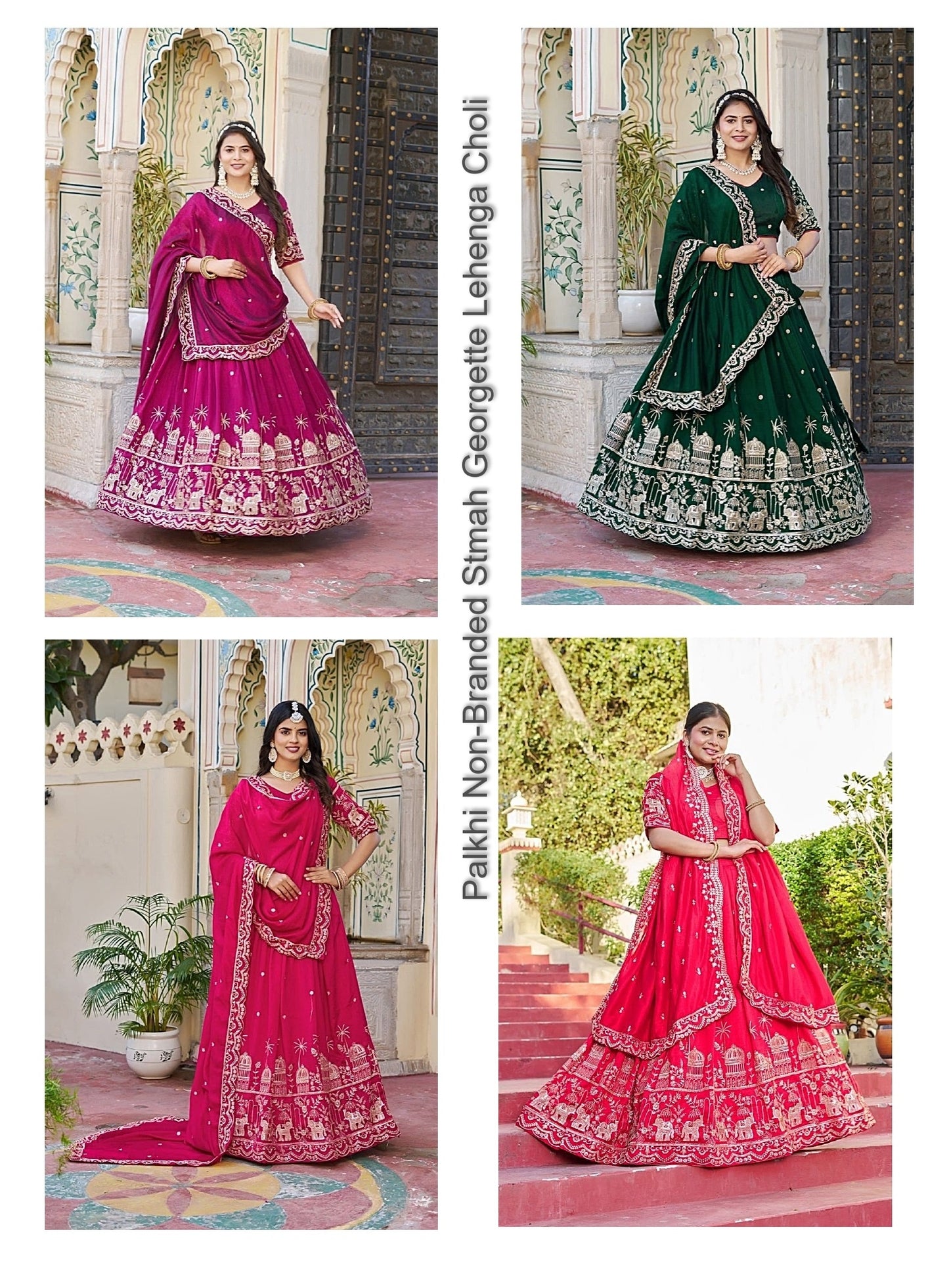 Palkhi Non-Branded Stmah Georgette Lehenga Choli