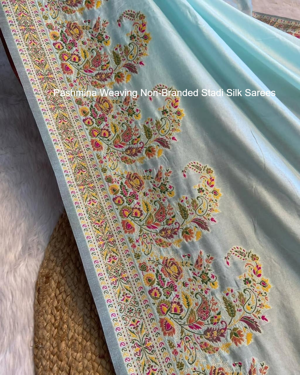 Pashmina Weaving Non-Branded Stadi Silk Sarees
