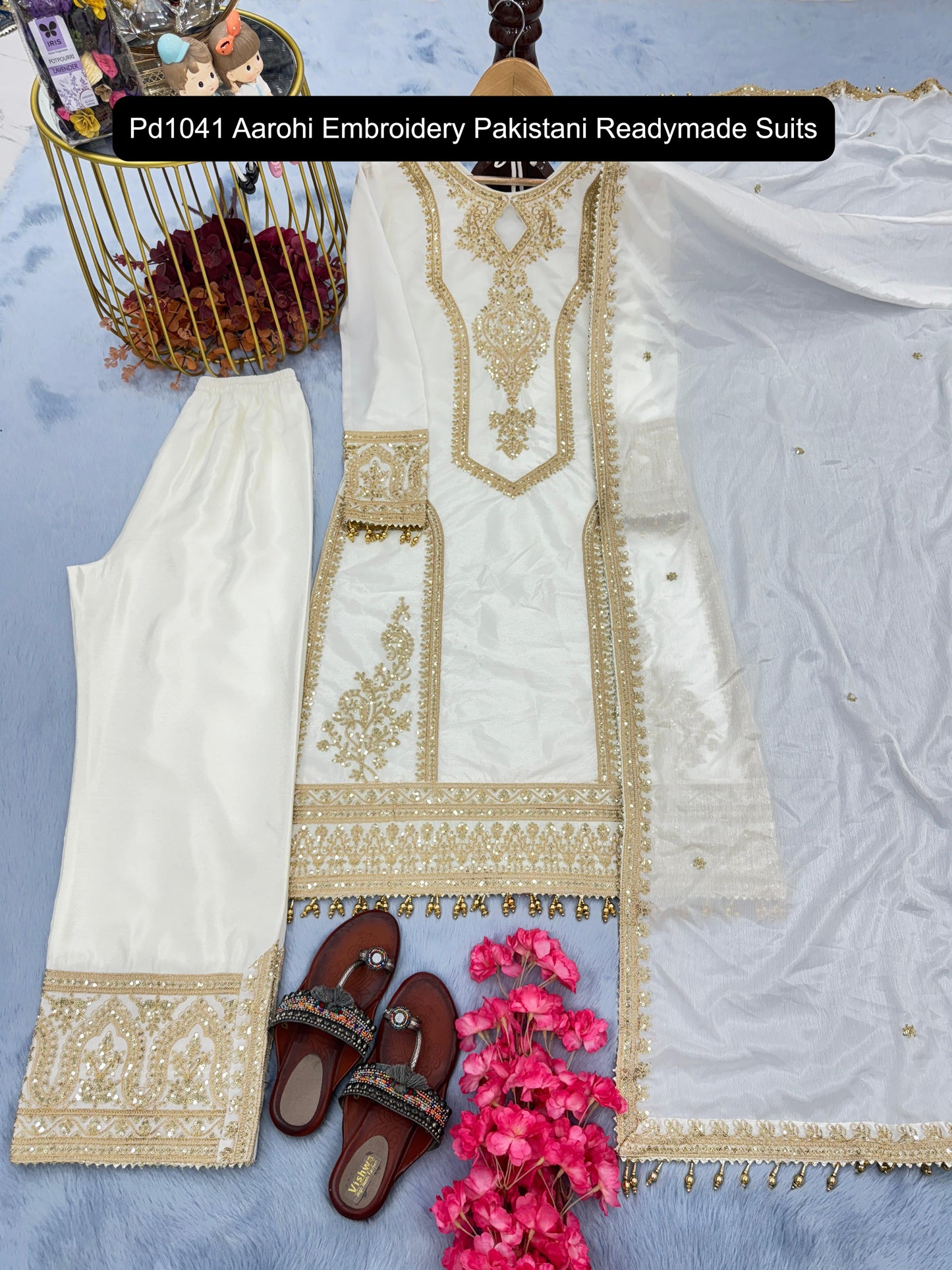 Pd1041 Aarohi Embroidery Pakistani Readymade Suits