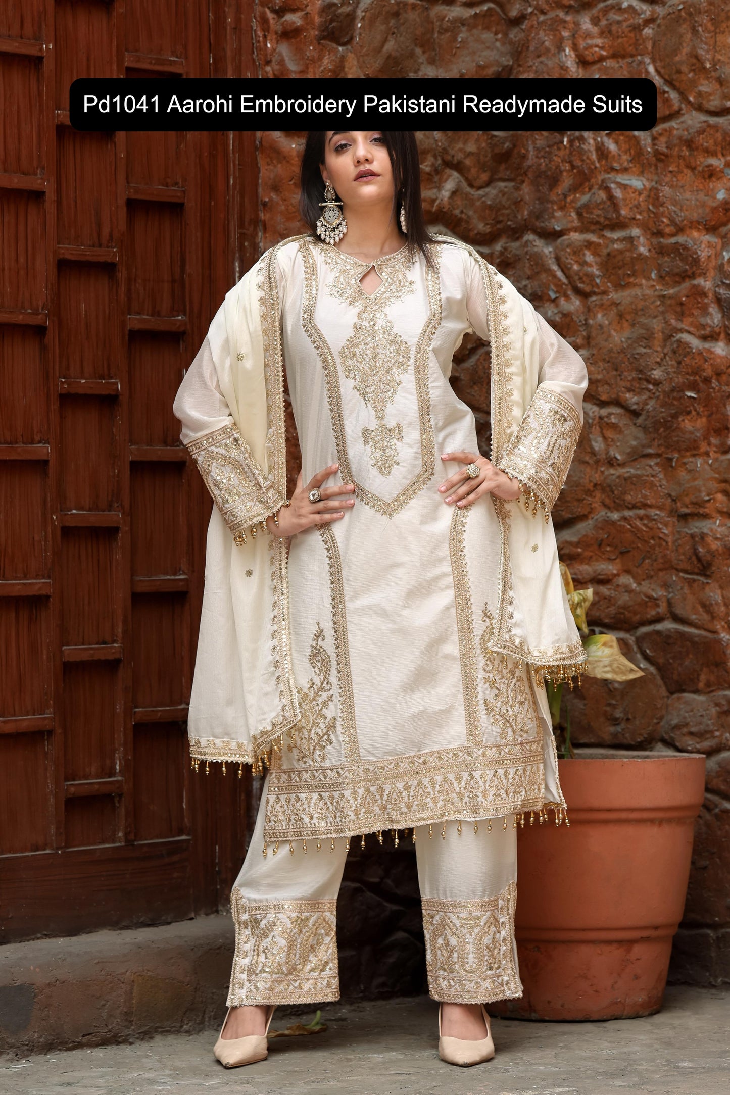 Pd1041 Aarohi Embroidery Pakistani Readymade Suits