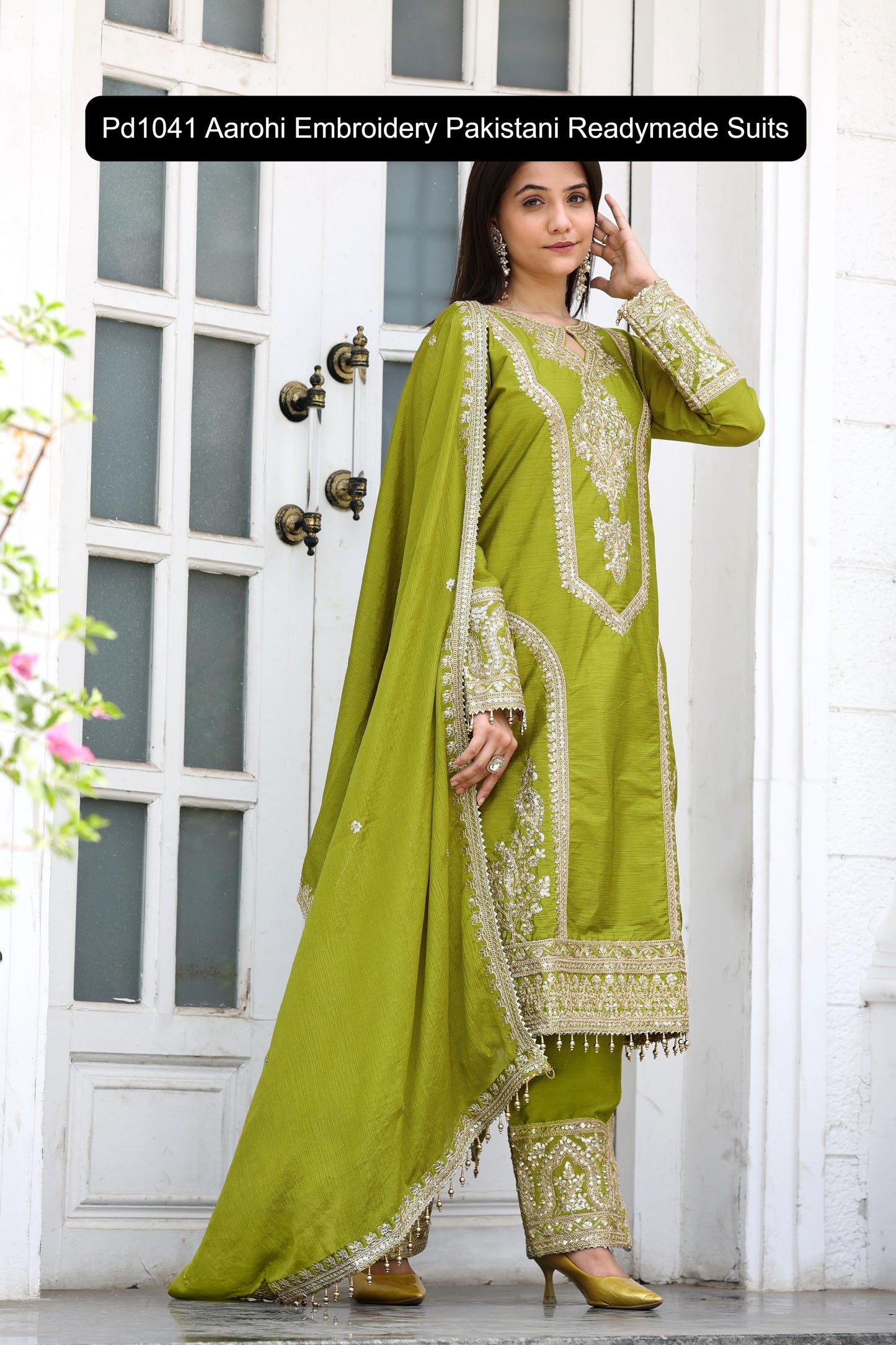 Pd1041 Aarohi Embroidery Pakistani Readymade Suits
