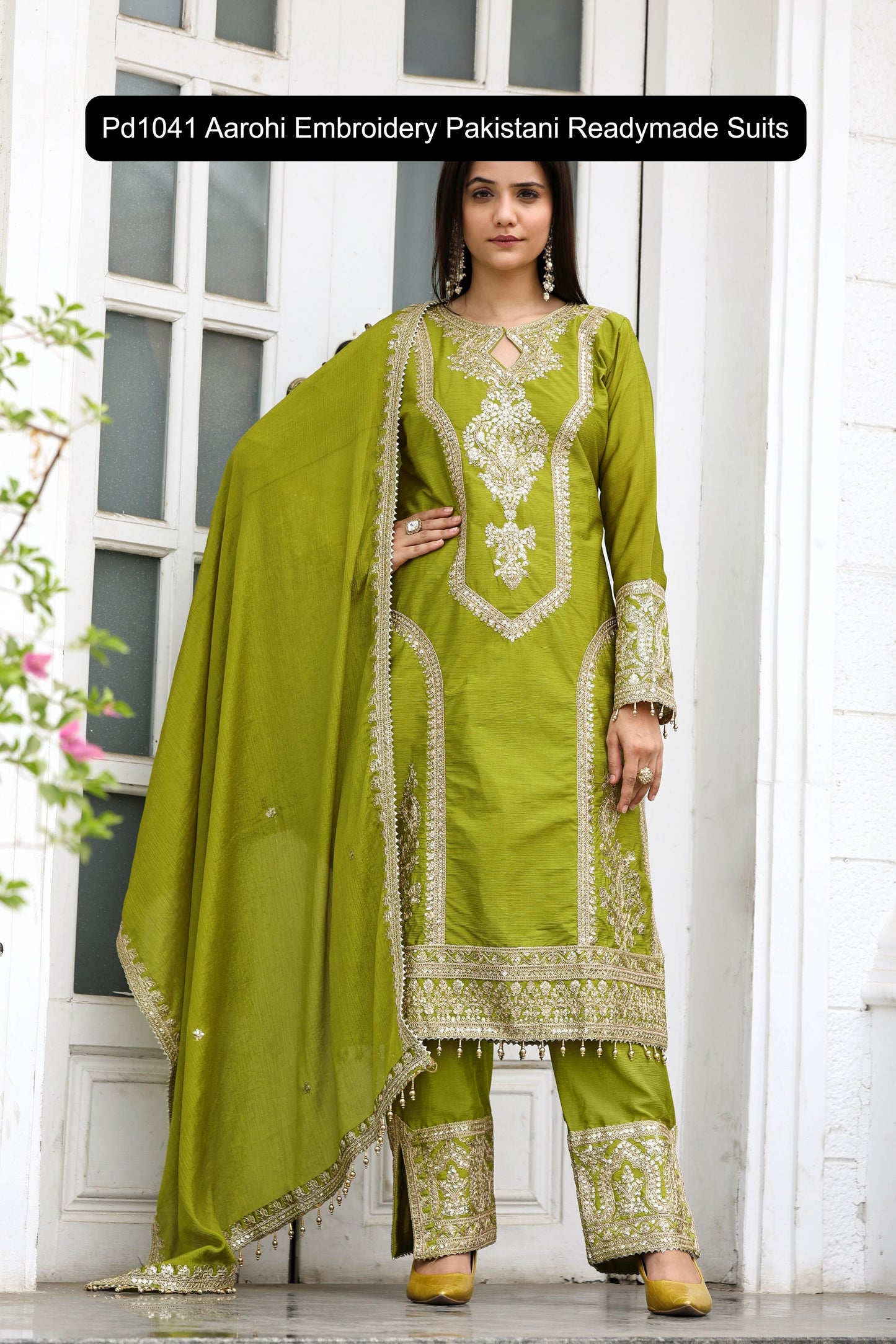 Pd1041 Aarohi Embroidery Pakistani Readymade Suits