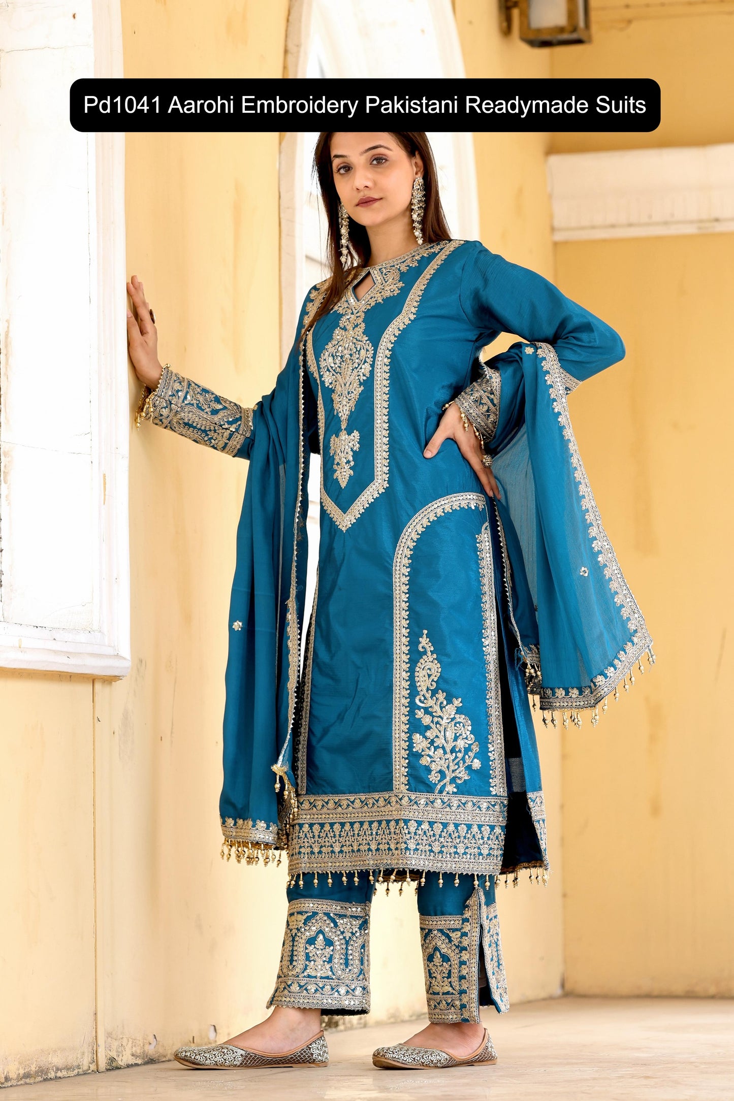 Pd1041 Aarohi Embroidery Pakistani Readymade Suits