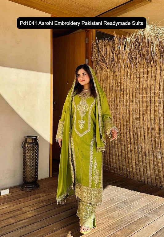 Pd1041 Aarohi Embroidery Pakistani Readymade Suits