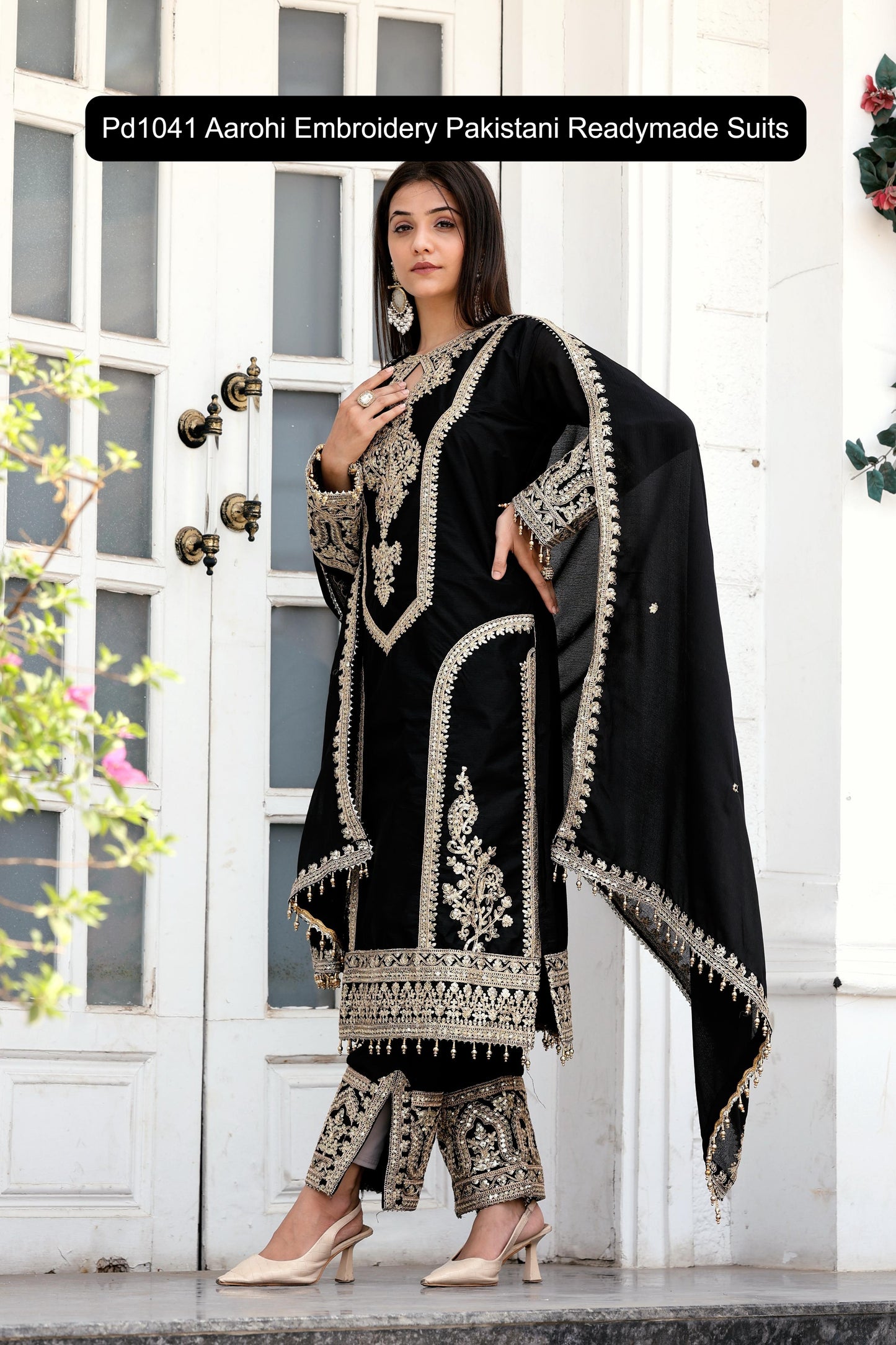 Pd1041 Aarohi Embroidery Pakistani Readymade Suits