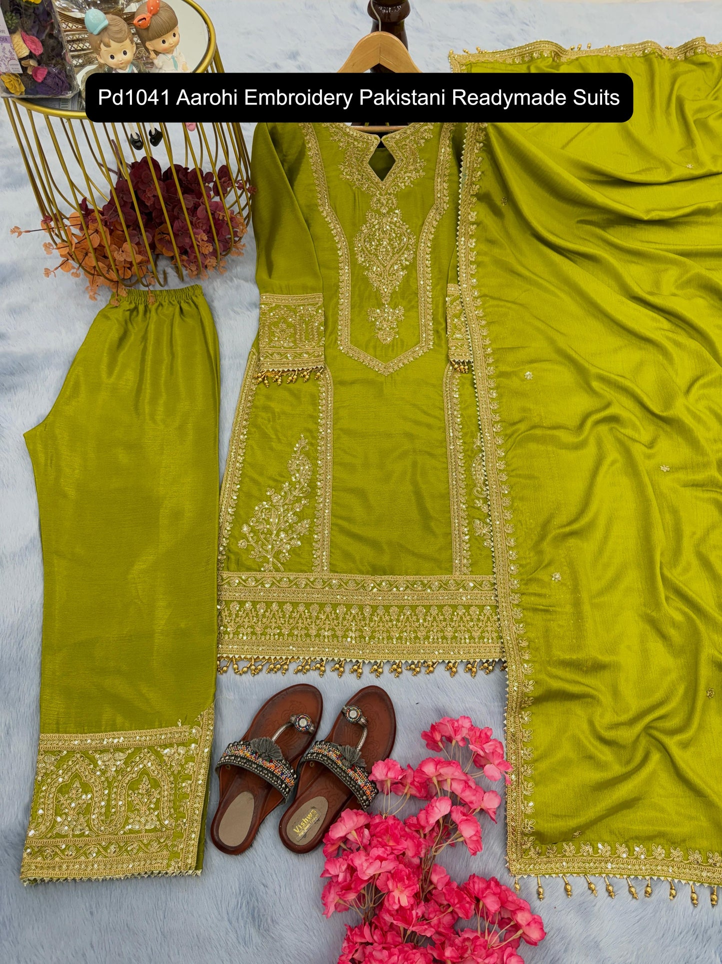 Pd1041 Aarohi Embroidery Pakistani Readymade Suits