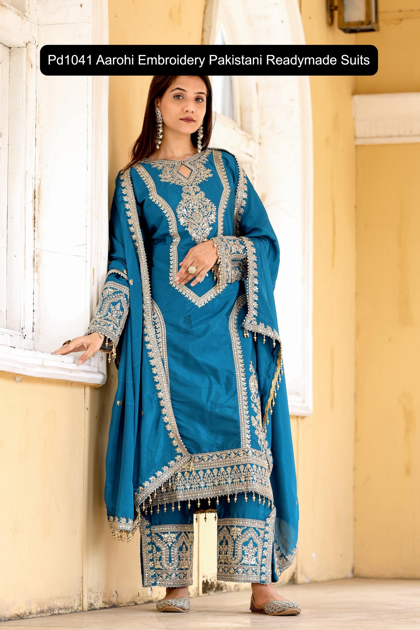 Pd1041 Aarohi Embroidery Pakistani Readymade Suits