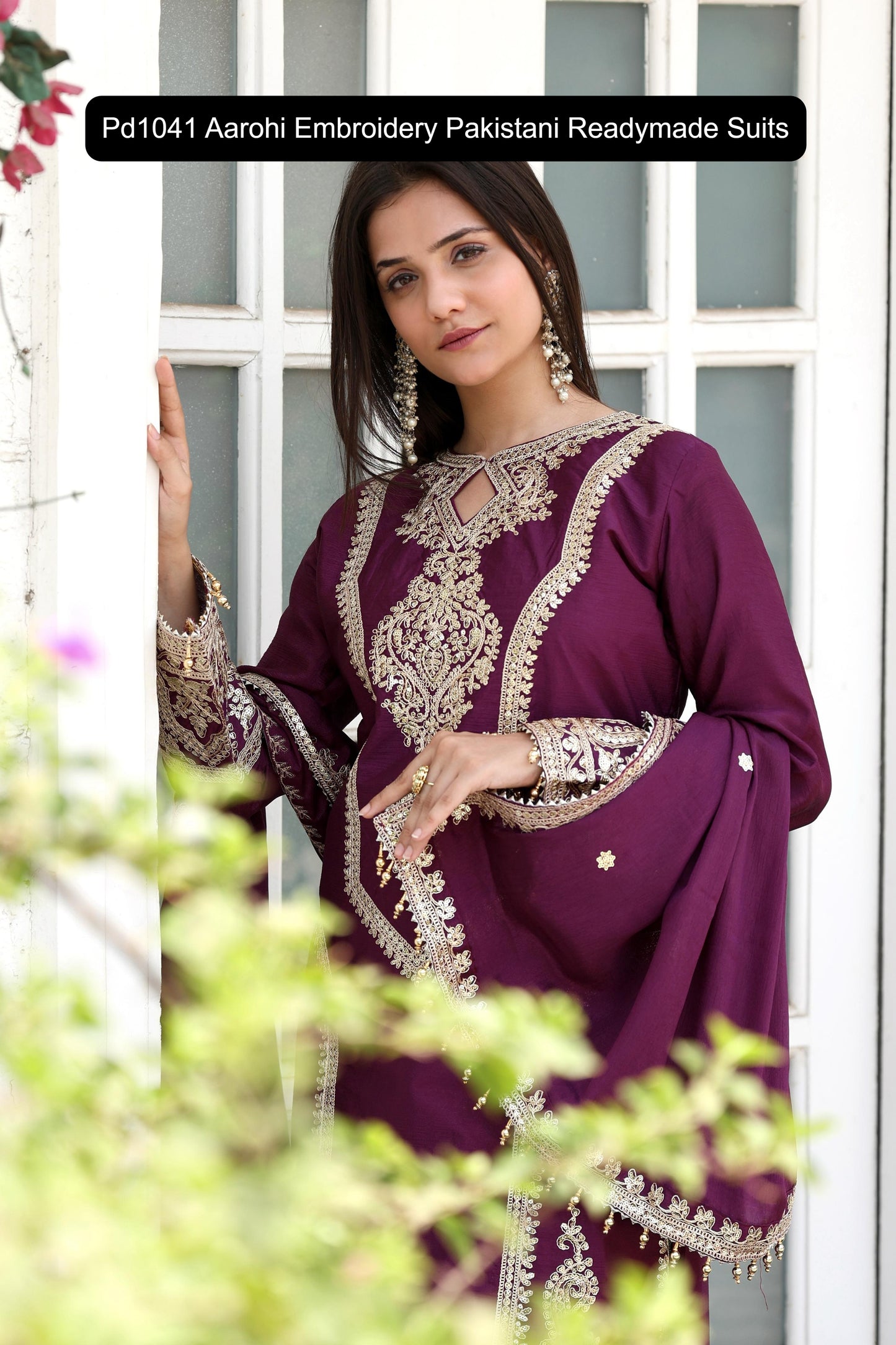 Pd1041 Aarohi Embroidery Pakistani Readymade Suits
