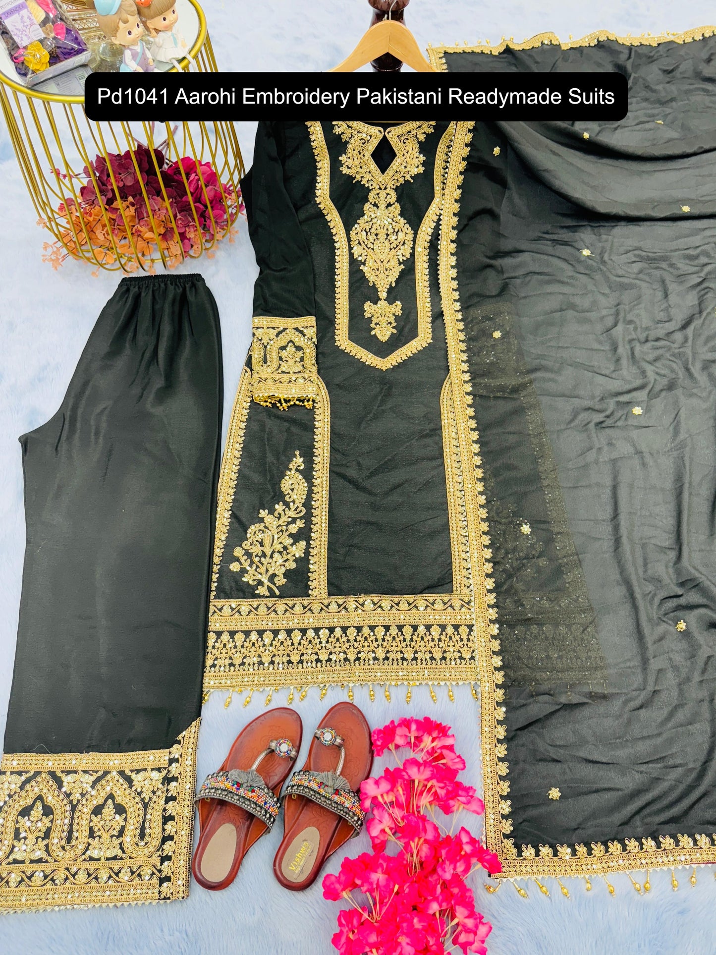 Pd1041 Aarohi Embroidery Pakistani Readymade Suits