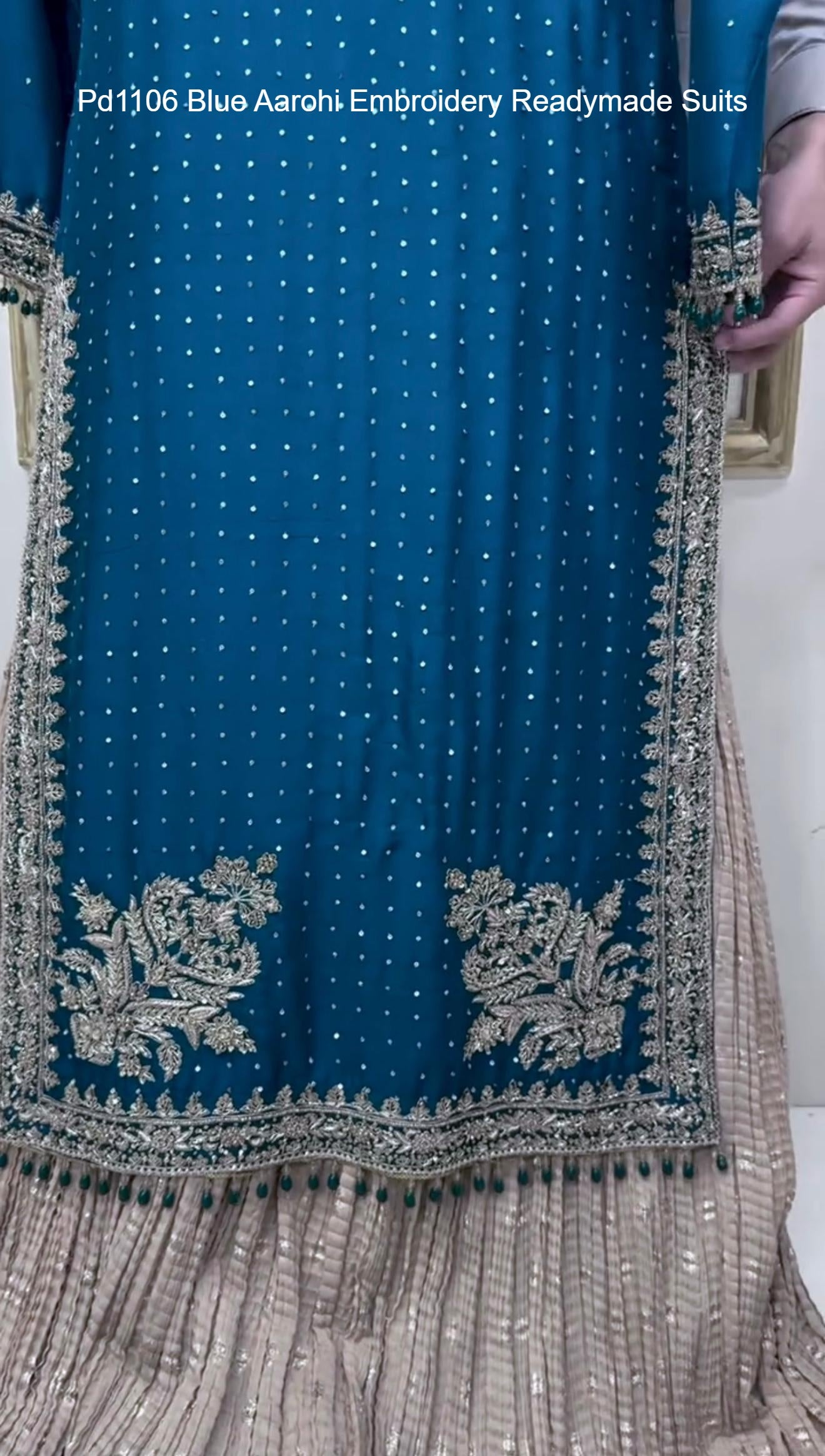 Pd1106 Blue Aarohi Embroidery Readymade Suits