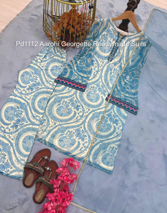 Pd1112 Aarohi Georgette Readymade Suits