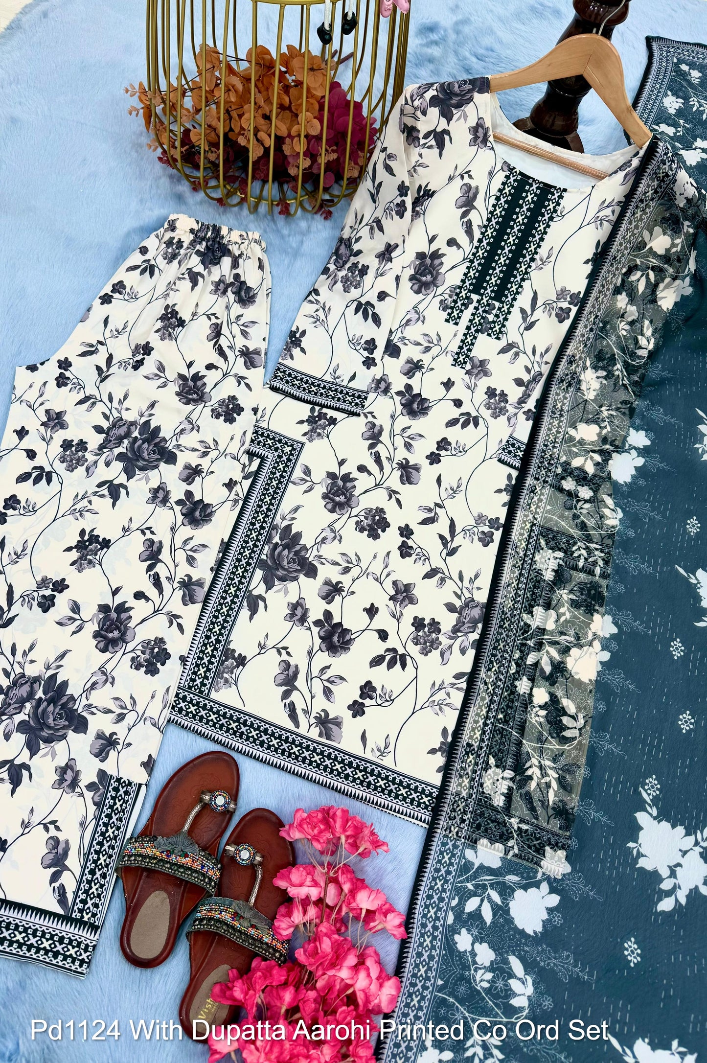 Pd1124 With Dupatta Aarohi Printed Co Ord Set