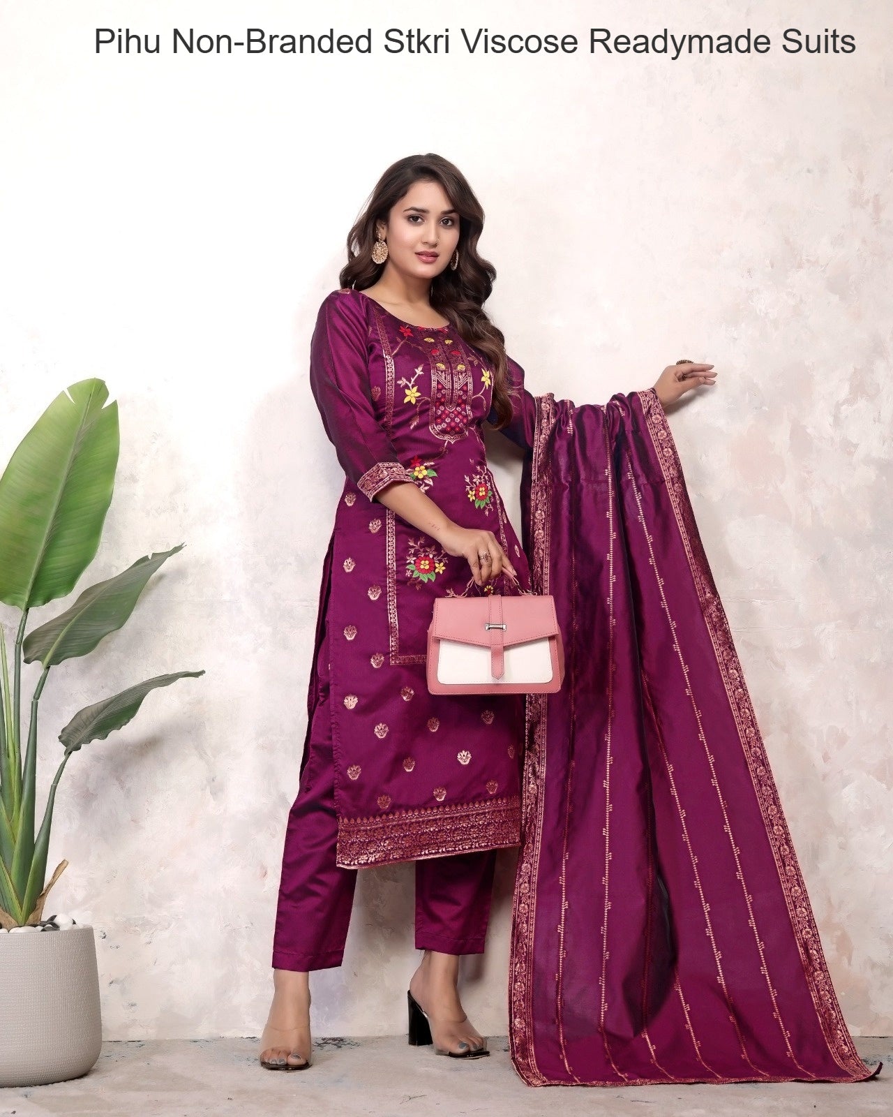 Pihu Non-Branded Stkri Viscose Readymade Suits