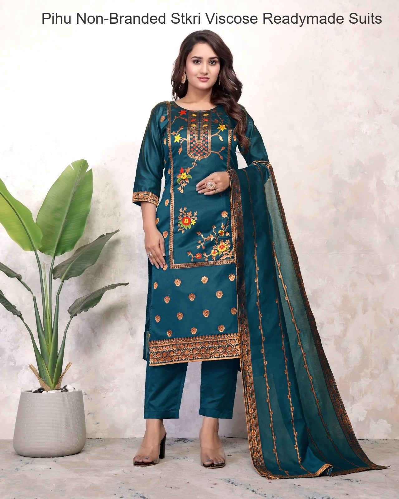 Pihu Non-Branded Stkri Viscose Readymade Suits