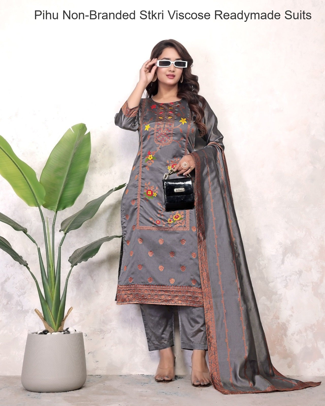 Pihu Non-Branded Stkri Viscose Readymade Suits