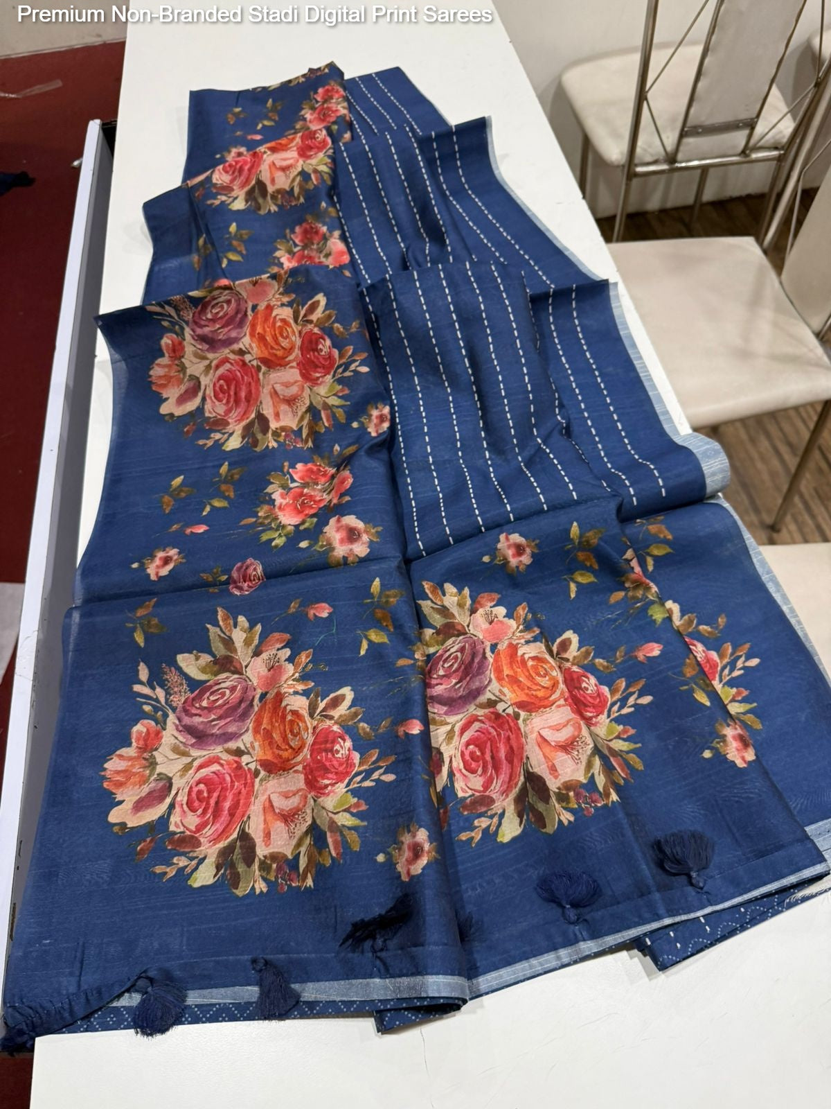 Premium Non-Branded Stadi Digital Print Sarees