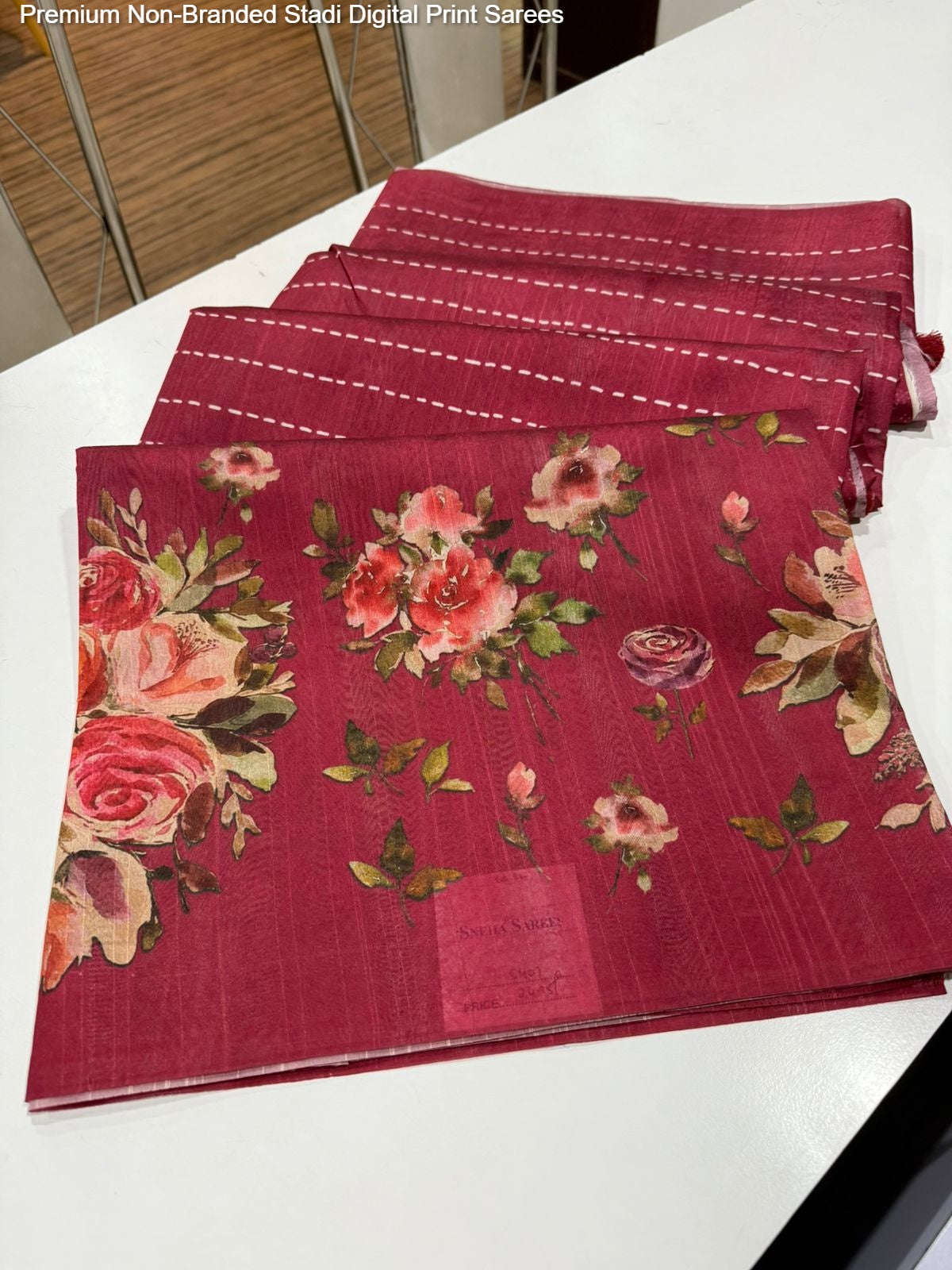 Premium Non-Branded Stadi Digital Print Sarees