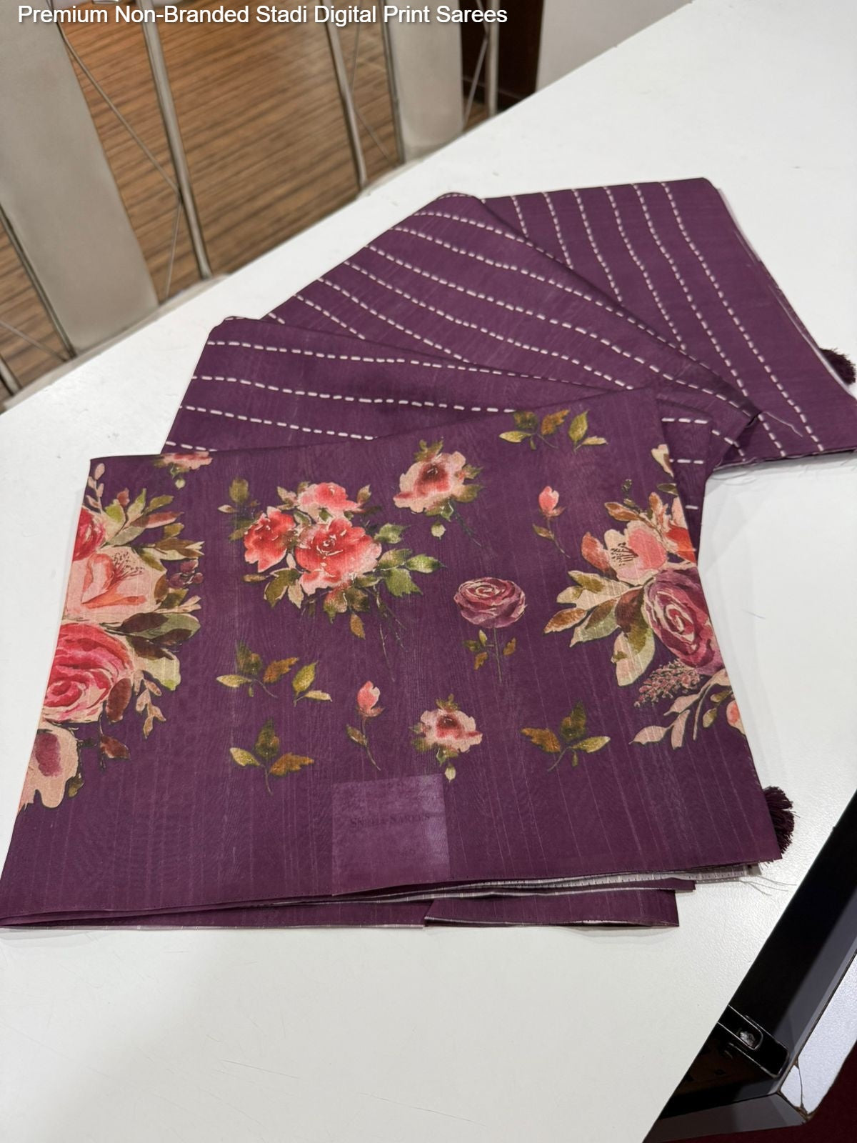 Premium Non-Branded Stadi Digital Print Sarees