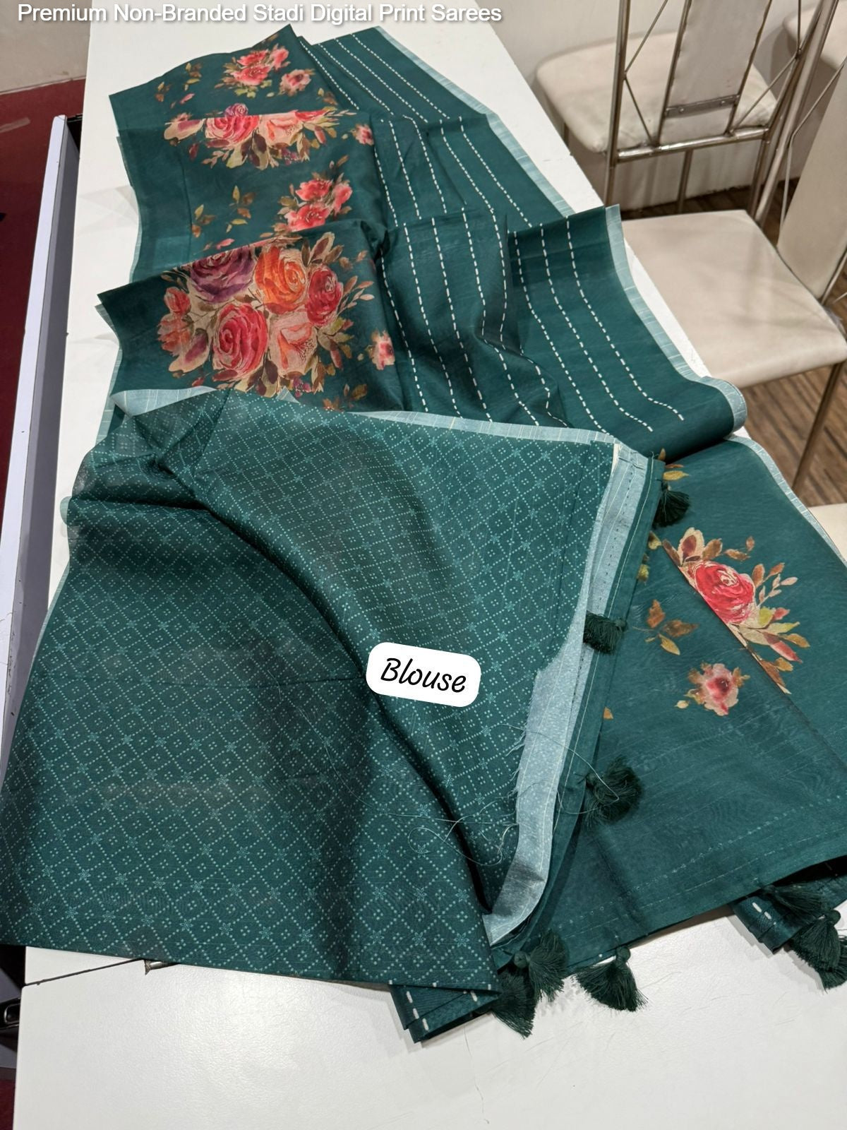 Premium Non-Branded Stadi Digital Print Sarees