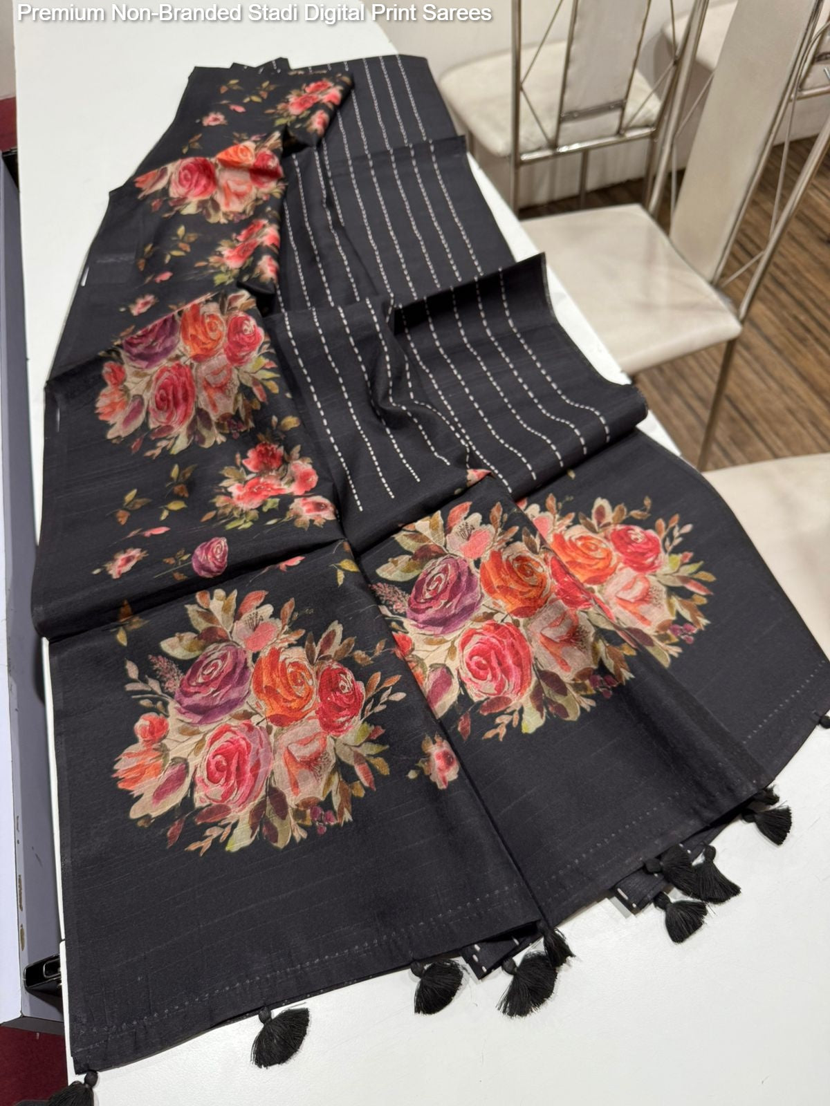 Premium Non-Branded Stadi Digital Print Sarees