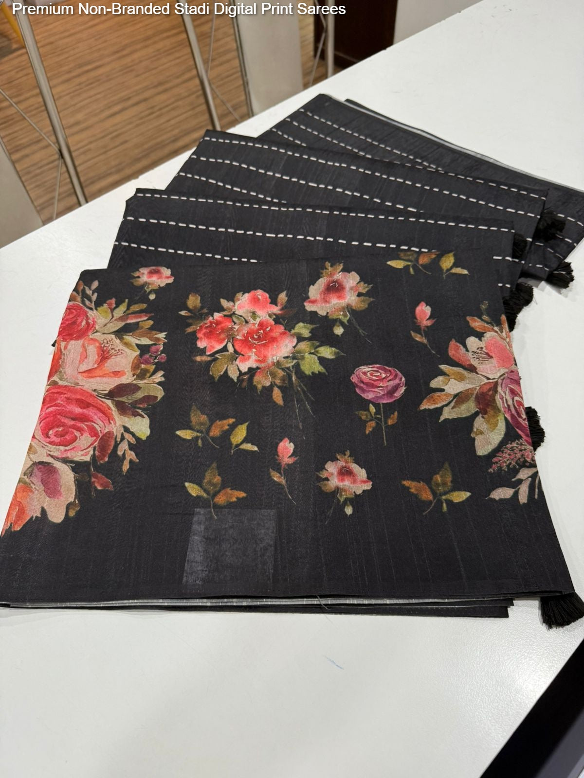 Premium Non-Branded Stadi Digital Print Sarees