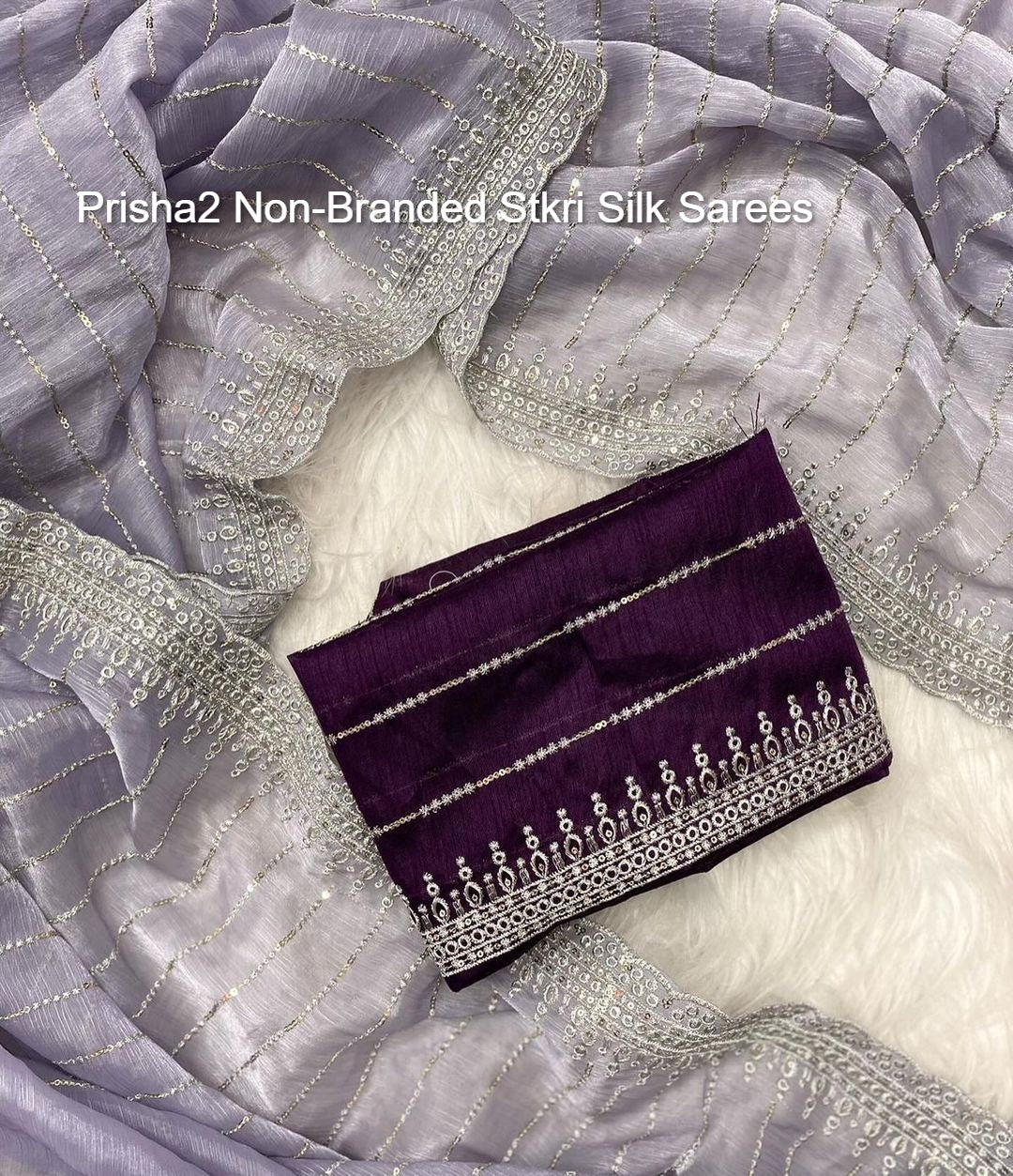 Prisha2 Non-Branded Stkri Silk Sarees