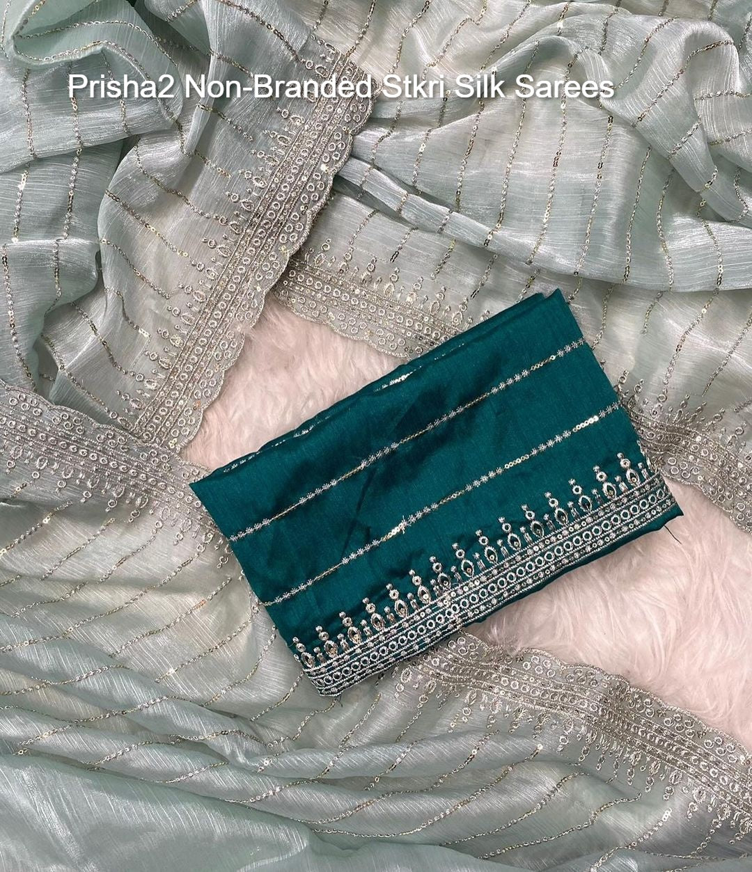 Prisha2 Non-Branded Stkri Silk Sarees