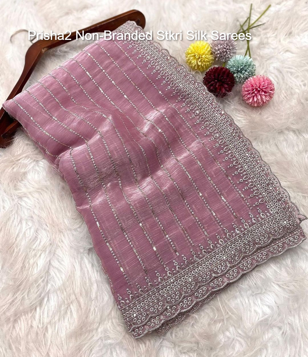 Prisha2 Non-Branded Stkri Silk Sarees