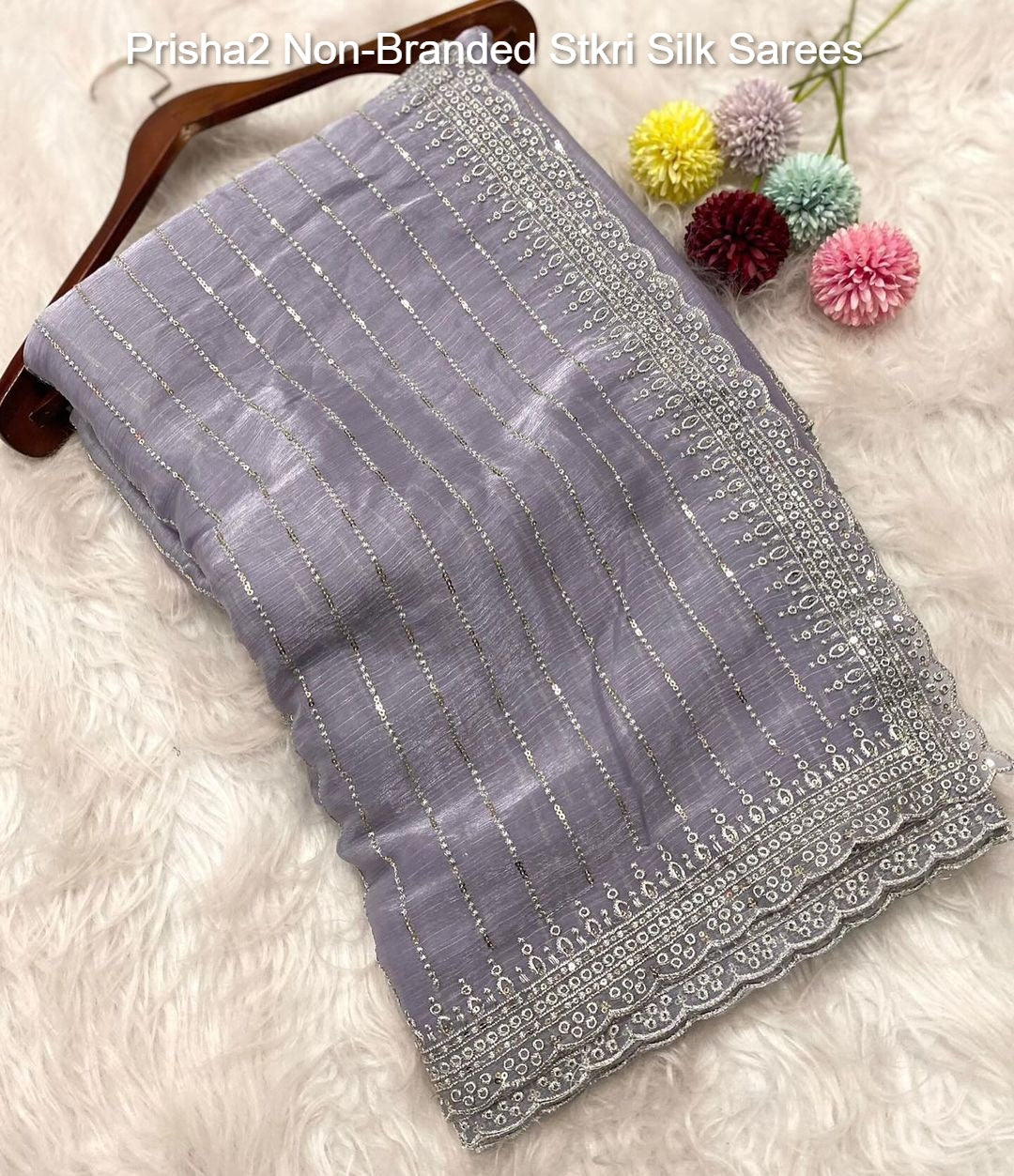 Prisha2 Non-Branded Stkri Silk Sarees