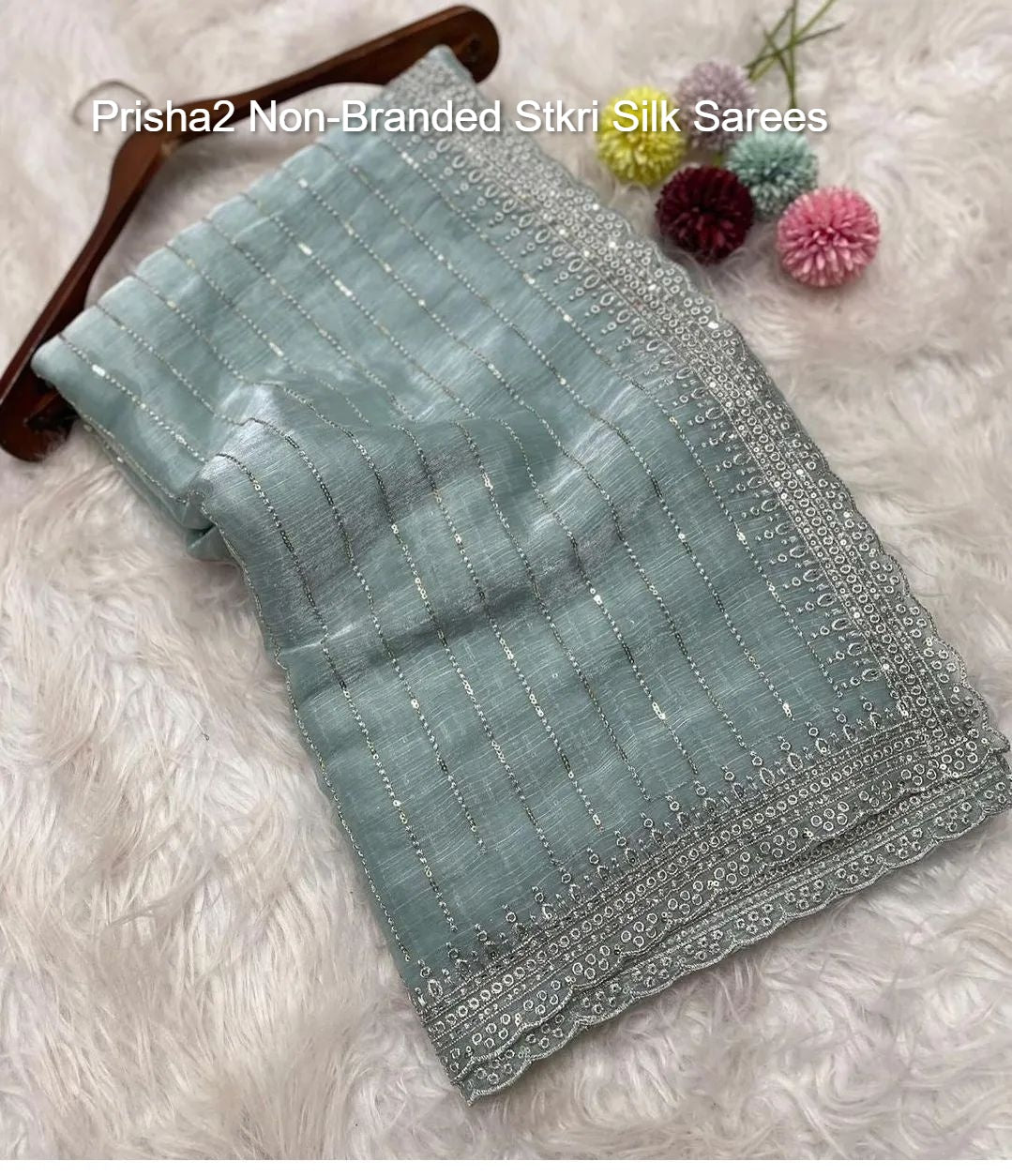 Prisha2 Non-Branded Stkri Silk Sarees