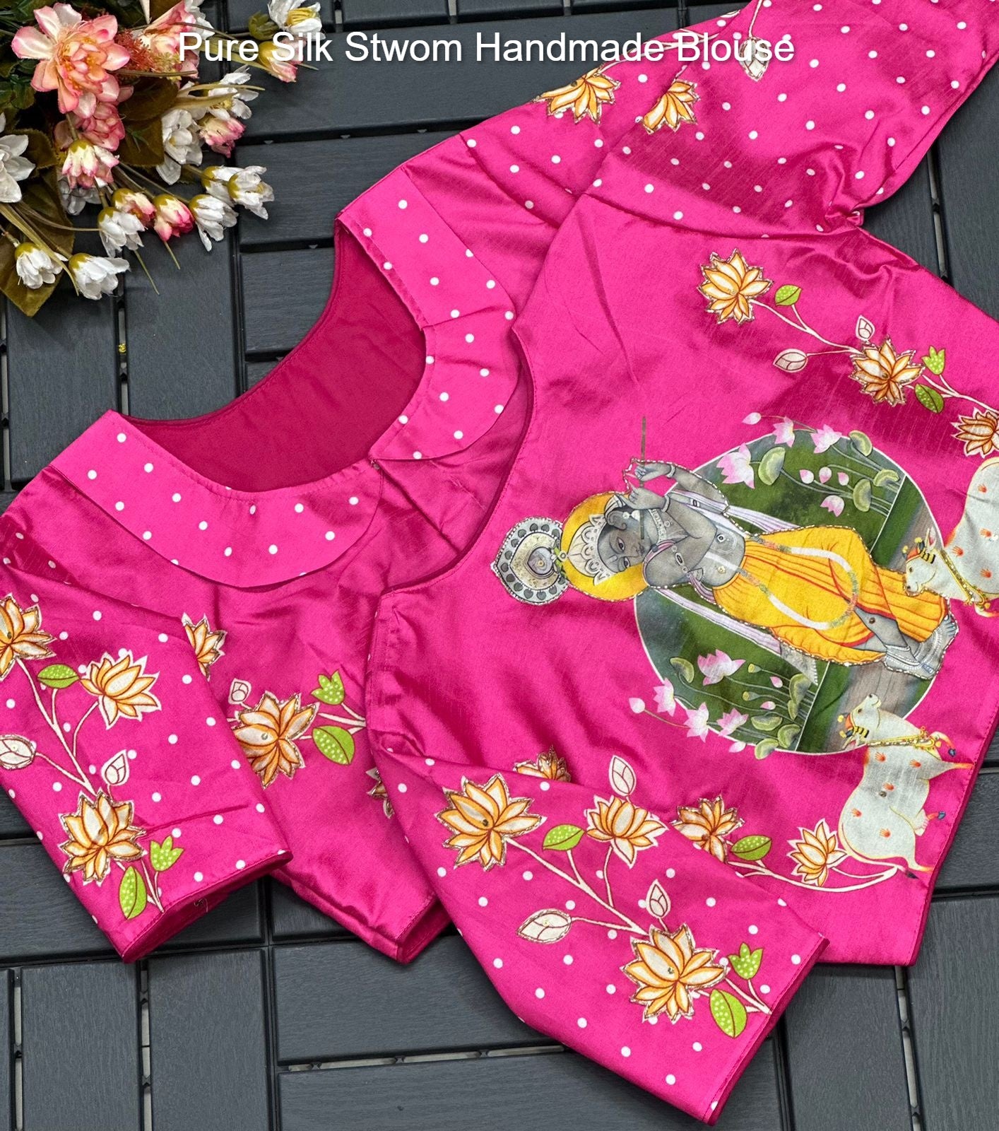 Pure Silk Stwom Handmade Blouse