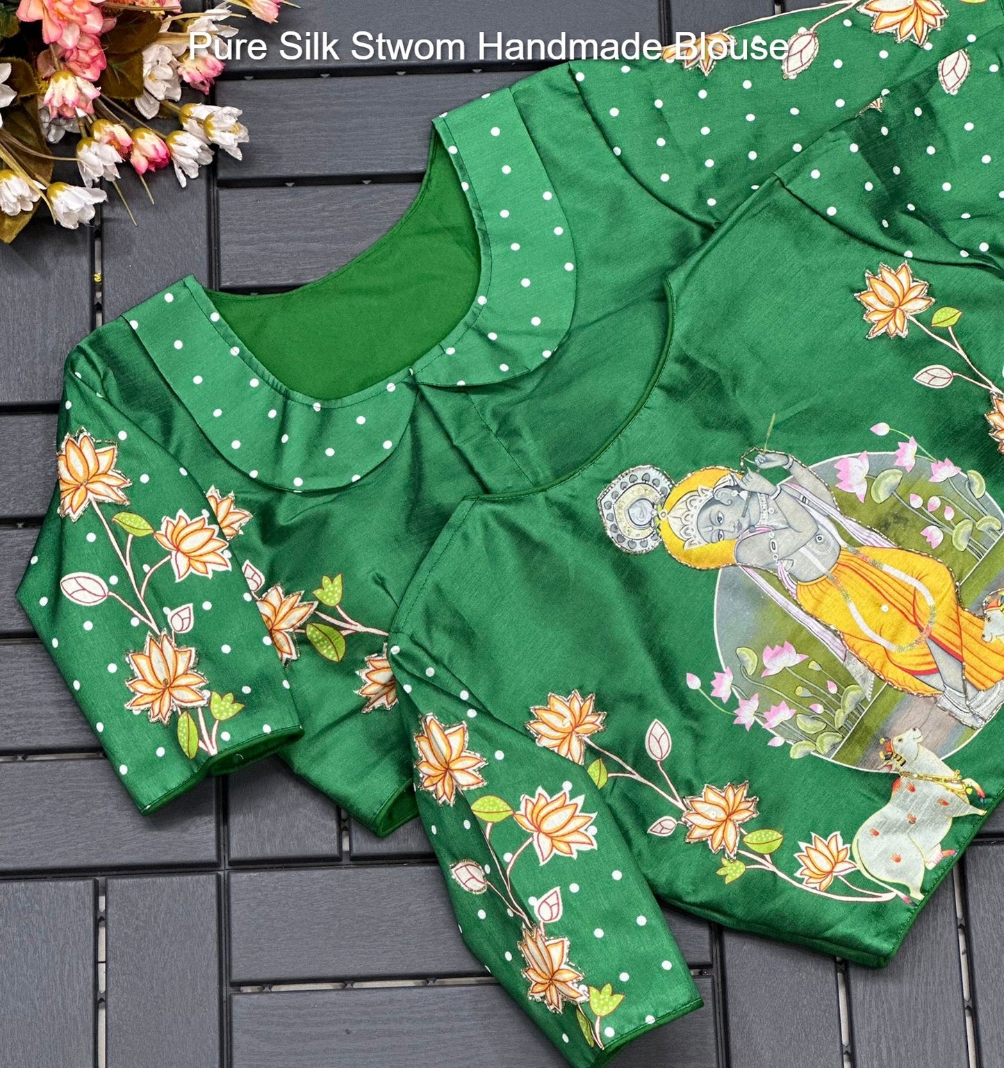 Pure Silk Stwom Handmade Blouse